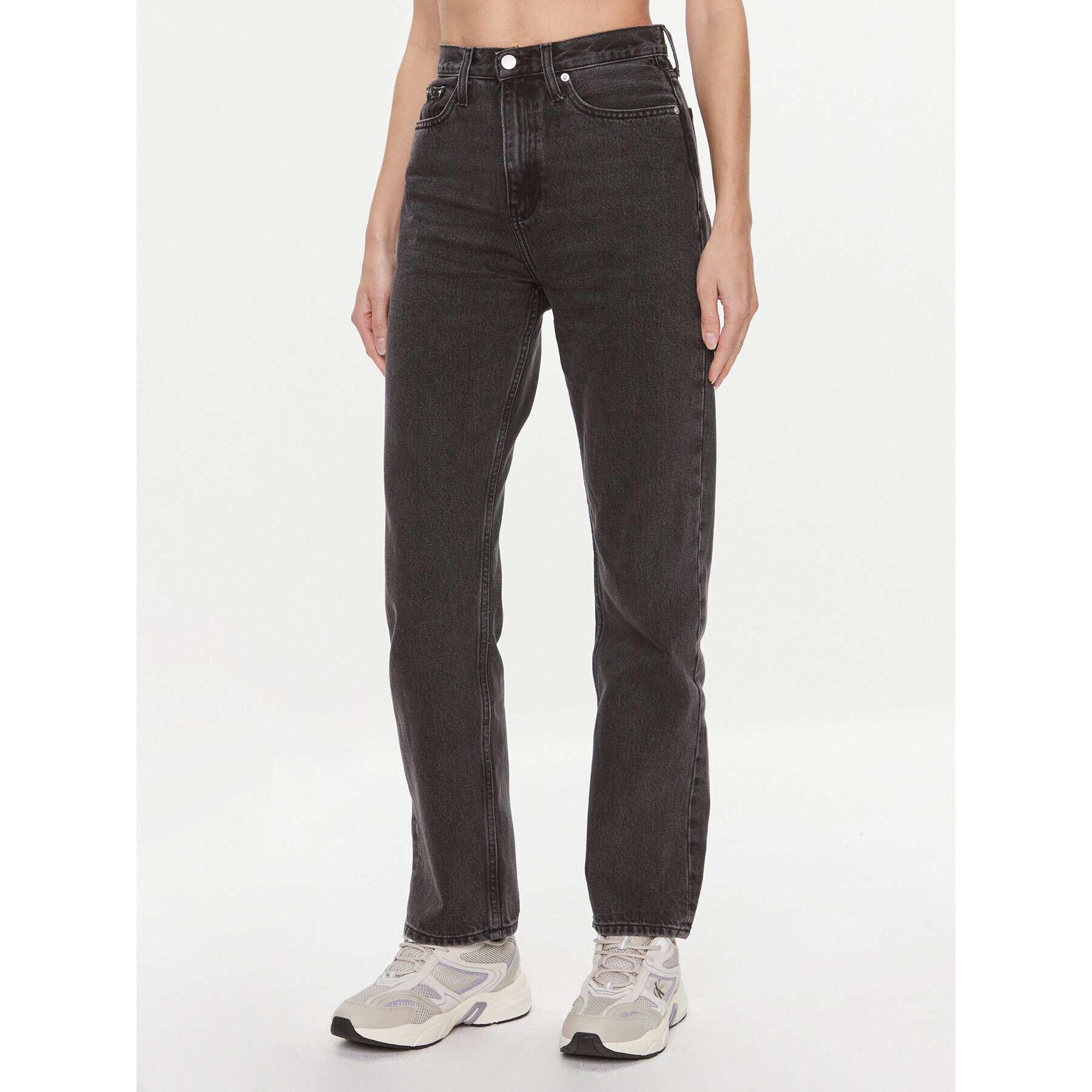 Calvin Klein Jeans Farmer J20J222137 Fekete Straight Fit - Pepit.hu