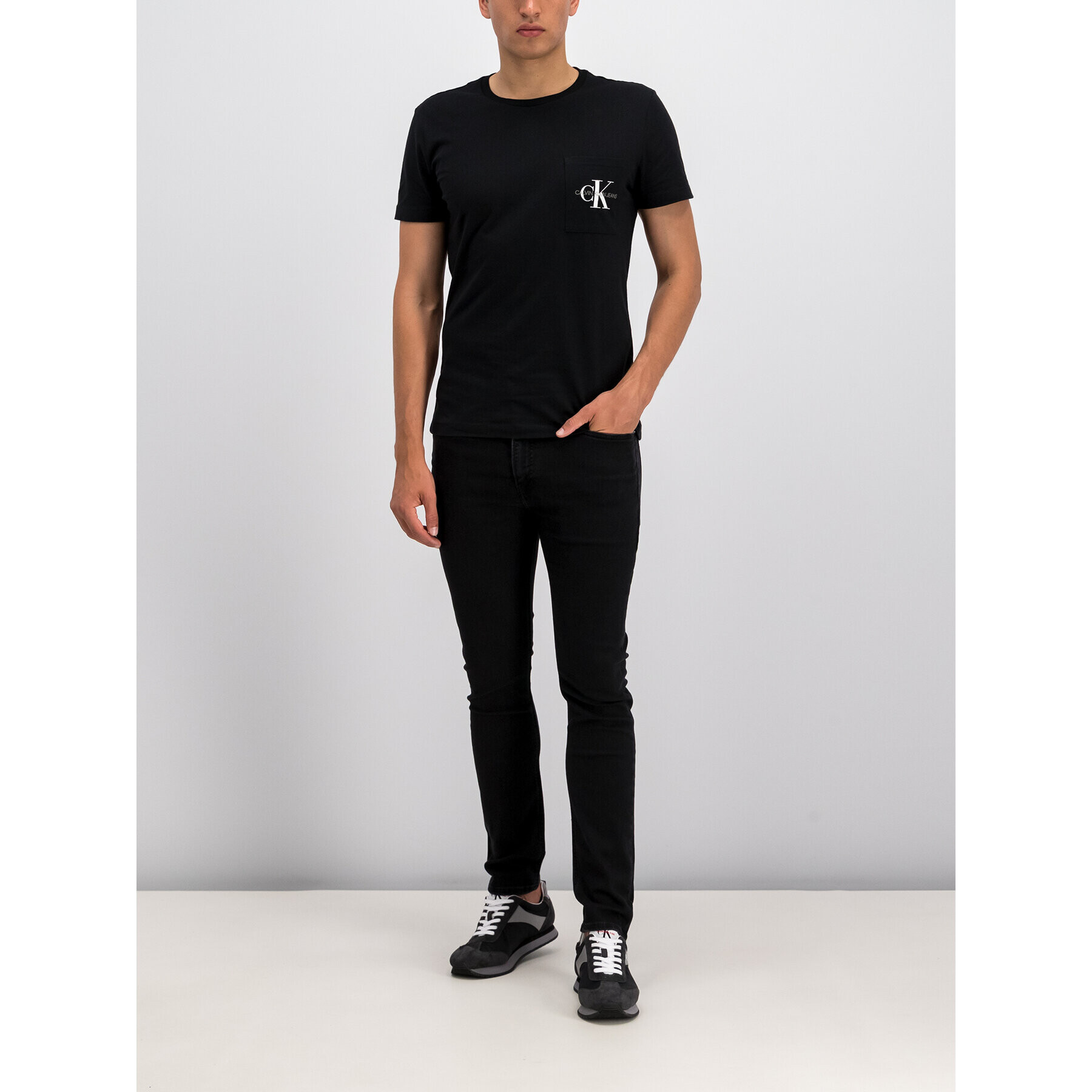 Calvin Klein Jeans Farmer J30J312422 Fekete Skinny Fit - Pepit.hu