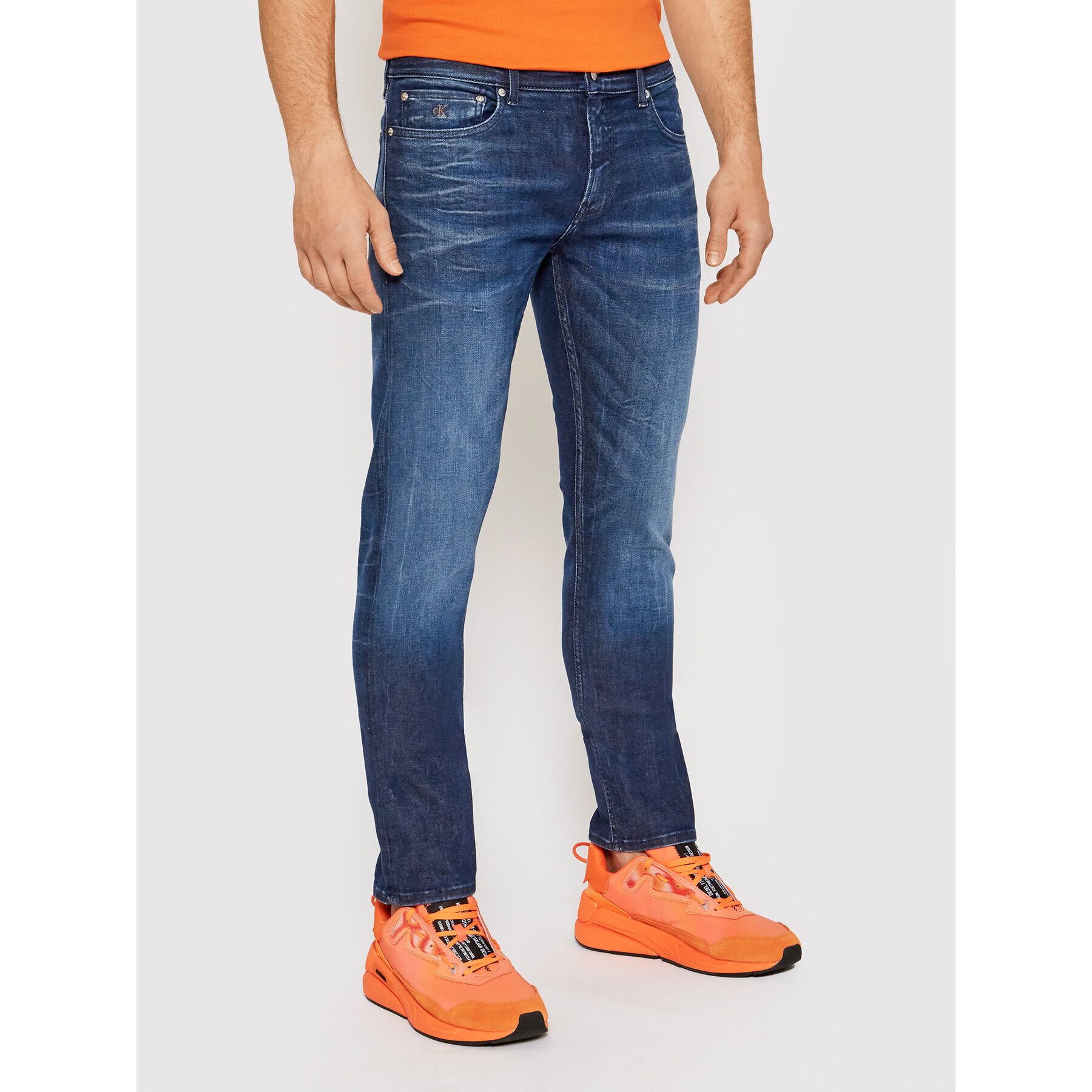 Calvin Klein Jeans Farmer J30J317220 Sötétkék Slim Fit - Pepit.hu