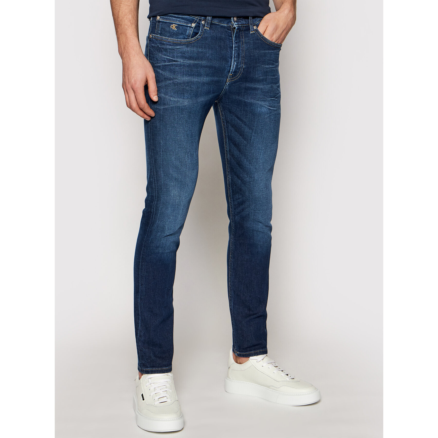 Calvin Klein Jeans Farmer J30J317658 Sötétkék Skinny Fit - Pepit.hu