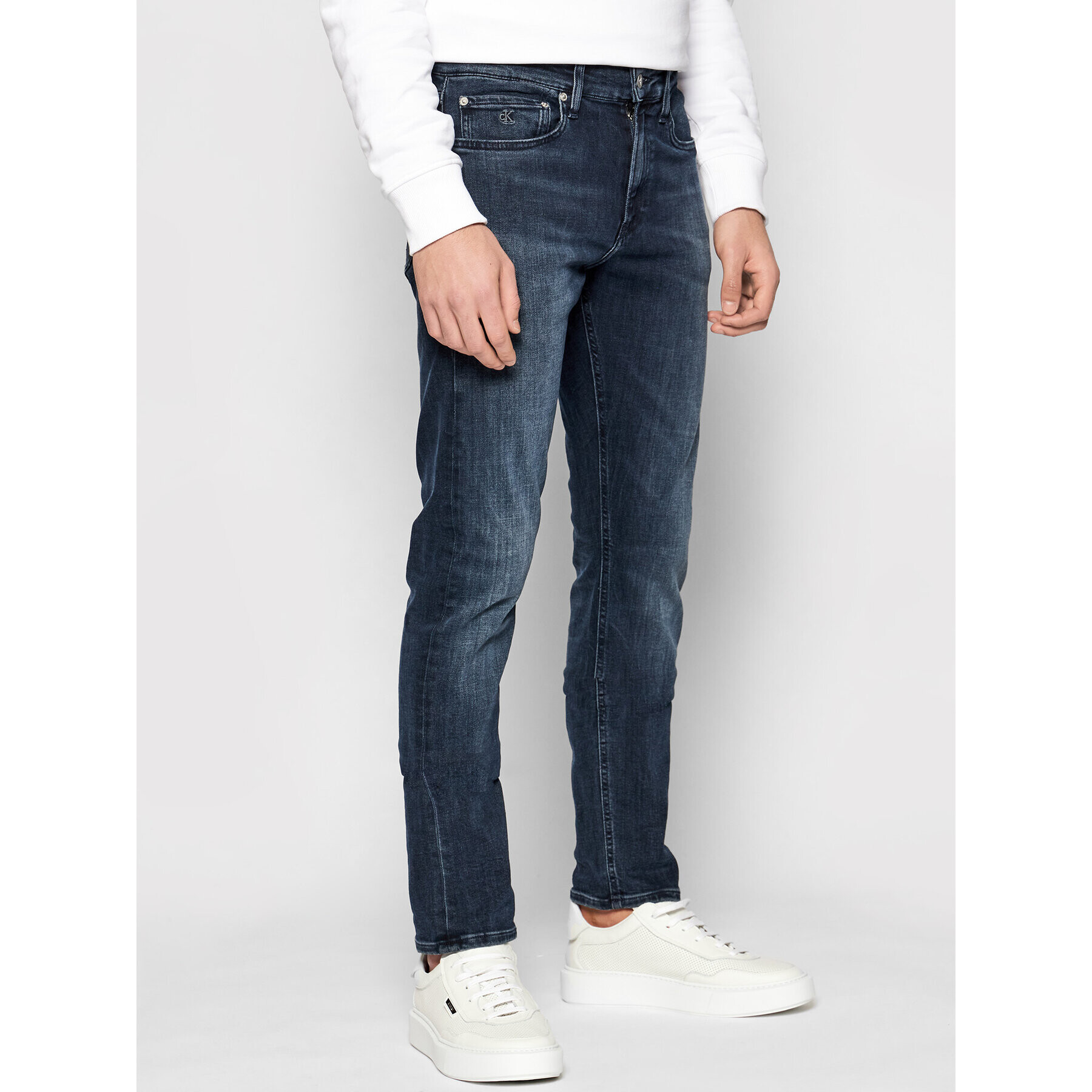 Calvin Klein Jeans Farmer J30J317663 Sötétkék Slim Fit - Pepit.hu