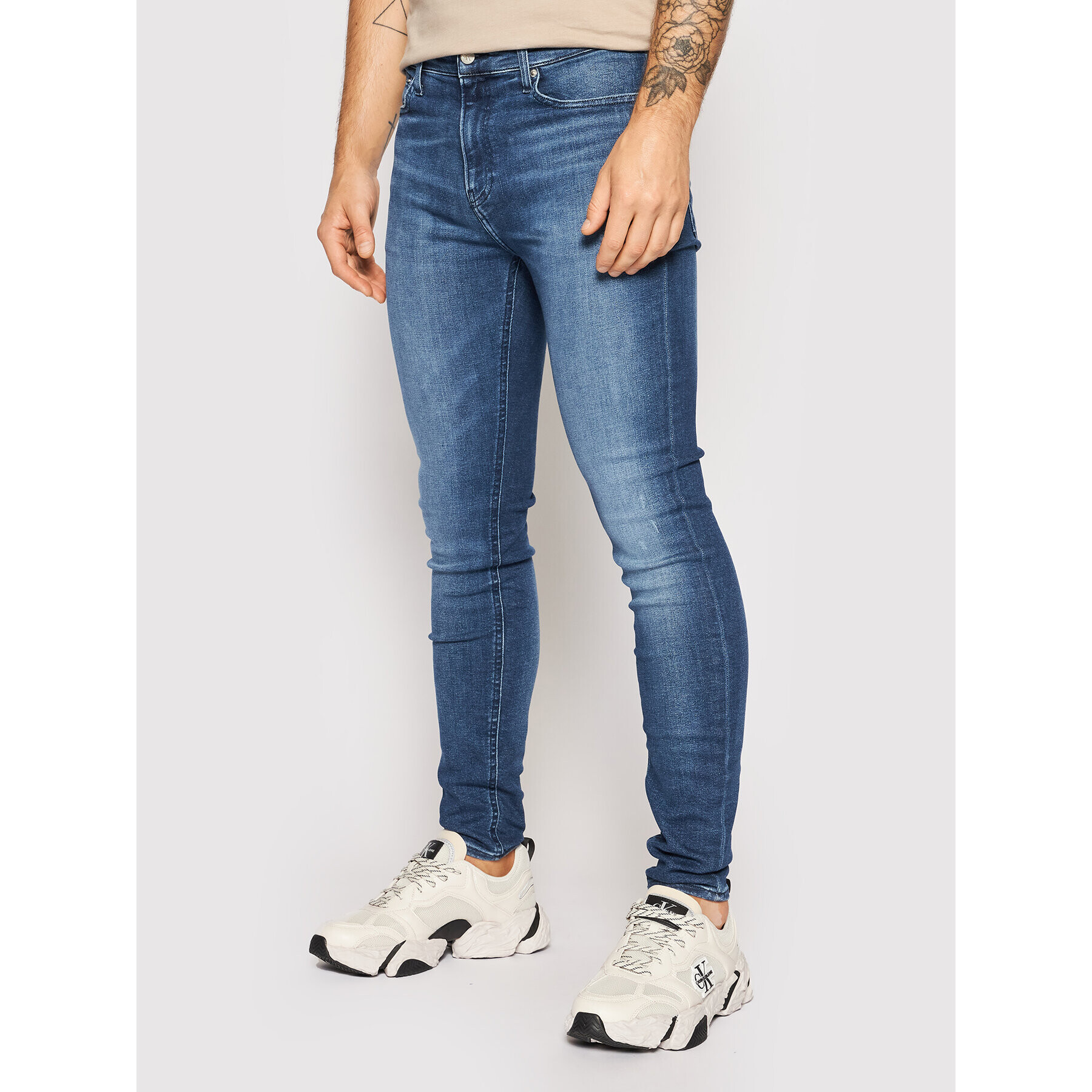 Calvin Klein Jeans Farmer J30J317796 Sötétkék Super Skinny Fit - Pepit.hu