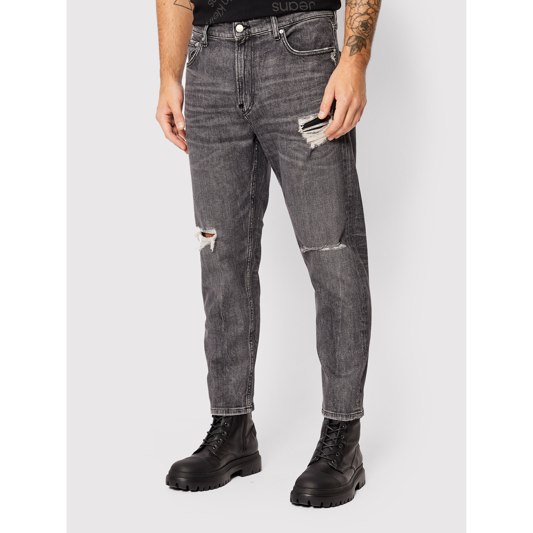 Calvin Klein Jeans Farmer J30J320444 Szürke Regular Fit - Pepit.hu