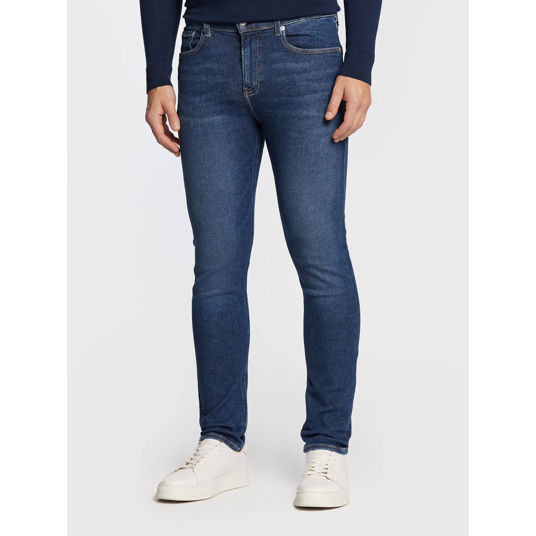 Calvin Klein Jeans Farmer J30J321131 Sötétkék Skinny Fit - Pepit.hu