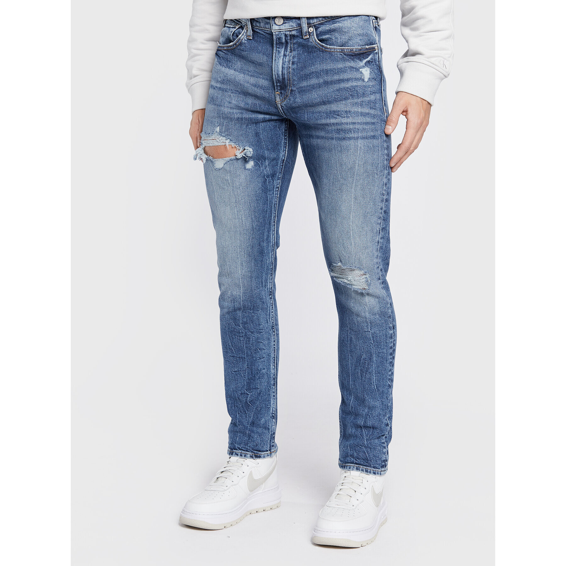 Calvin Klein Jeans Farmer J30J321284 Sötétkék Slim Taper Fit - Pepit.hu