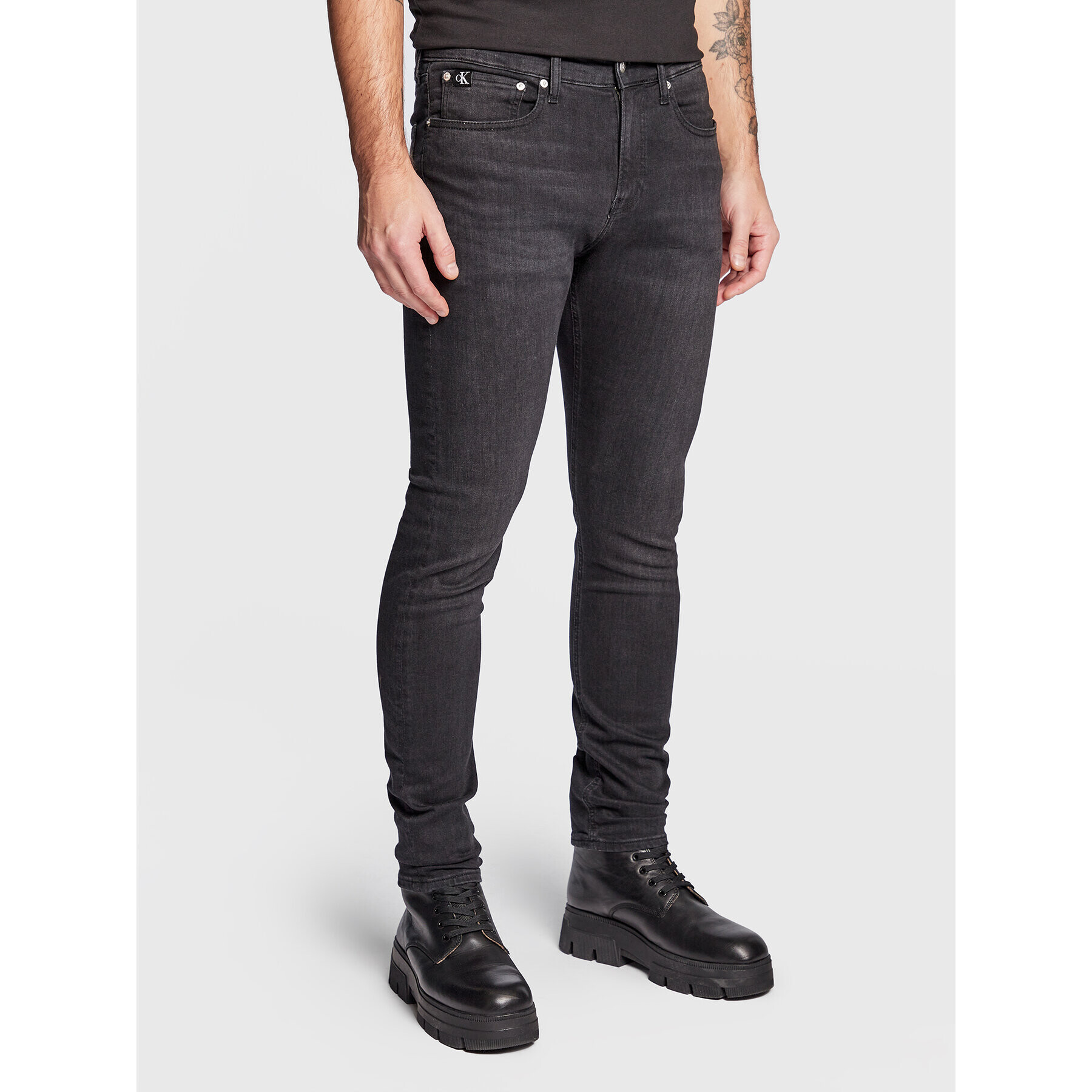 Calvin Klein Jeans Farmer J30J322402 Fekete Skinny Fit - Pepit.hu