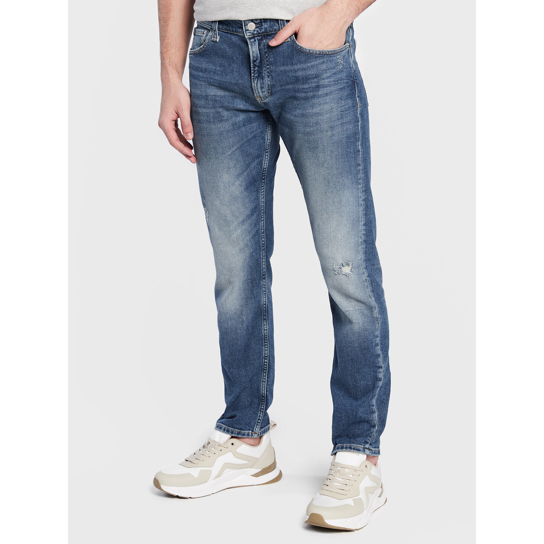 Calvin Klein Jeans Farmer J30J322429 Sötétkék Slim Fit - Pepit.hu