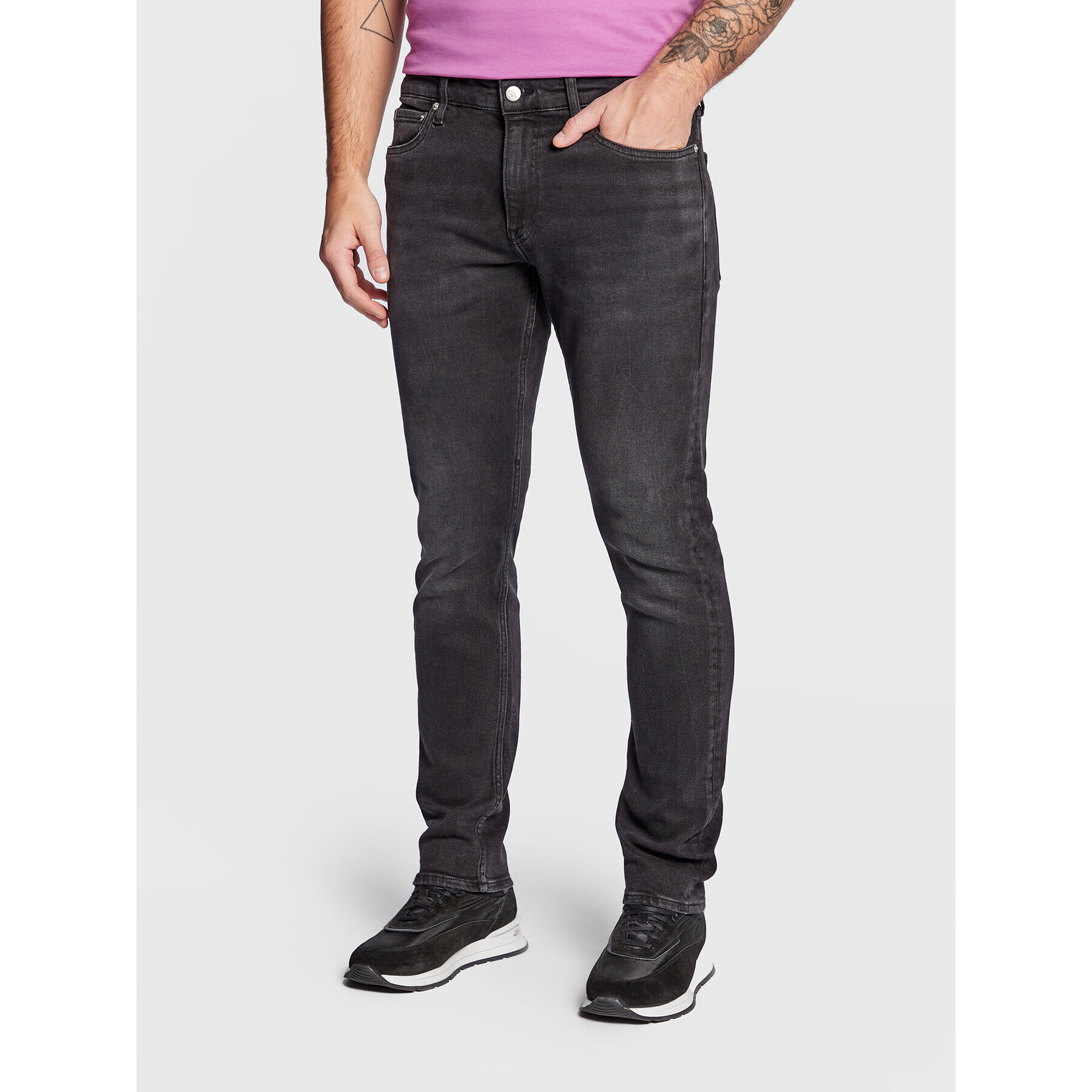 Calvin Klein Jeans Farmer J30J322439 Fekete Slim Fit - Pepit.hu