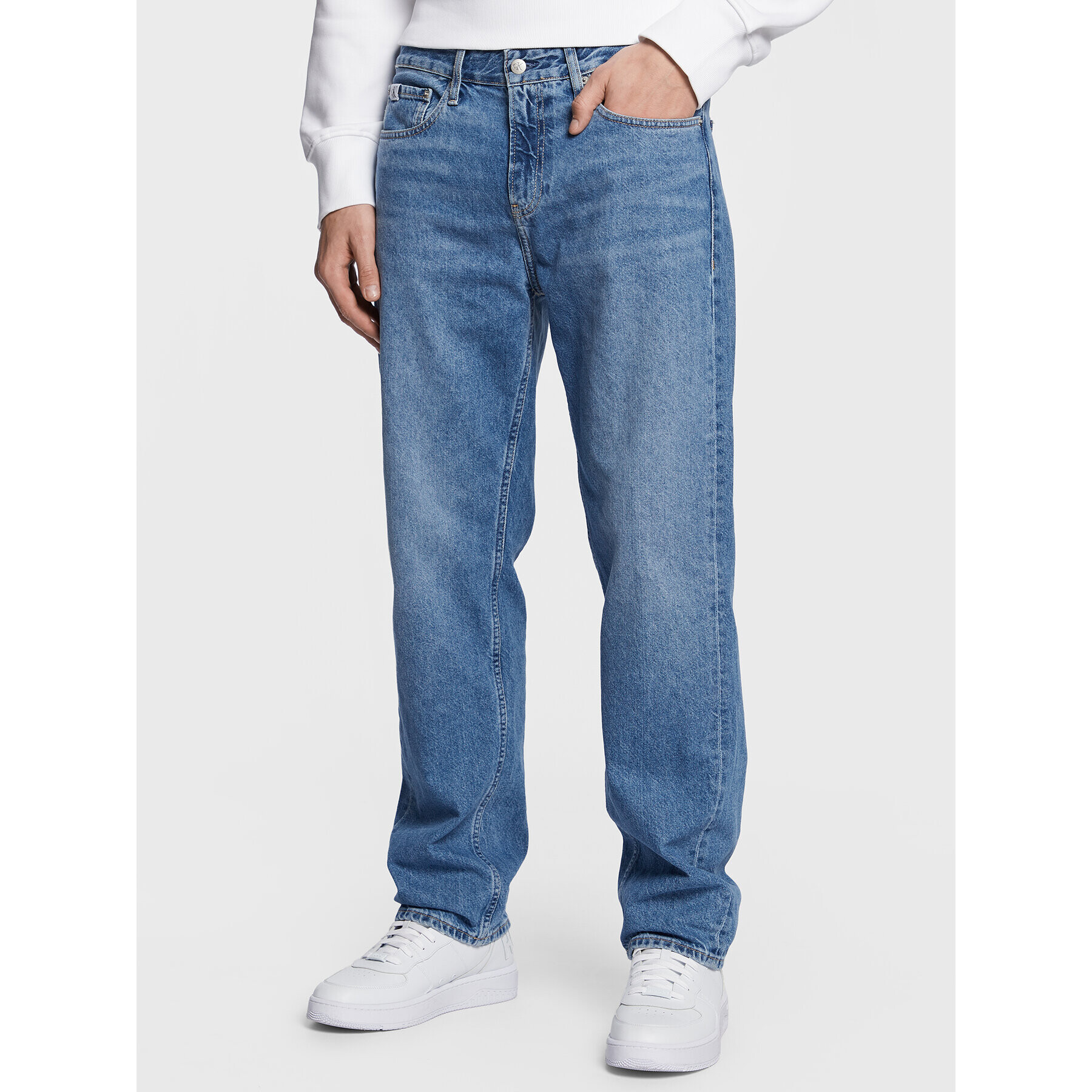 Calvin Klein Jeans Farmer J30J323069 Kék Straight Fit - Pepit.hu