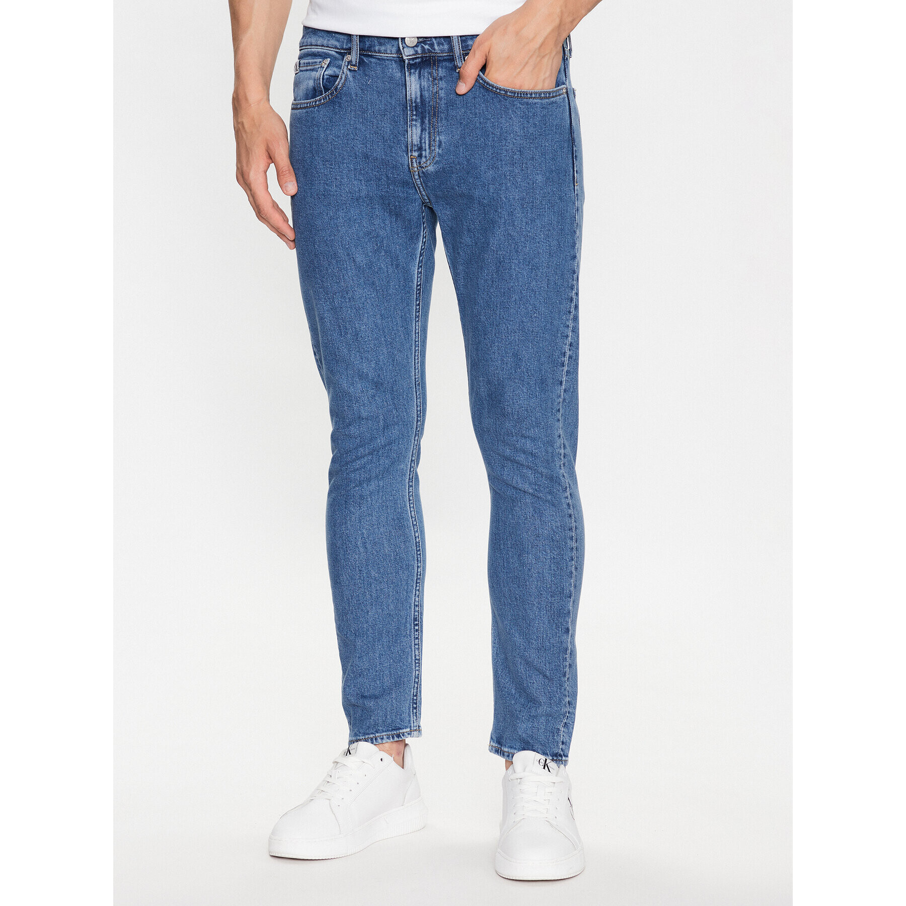 Calvin Klein Jeans Farmer J30J323383 Sötétkék Slim Fit - Pepit.hu