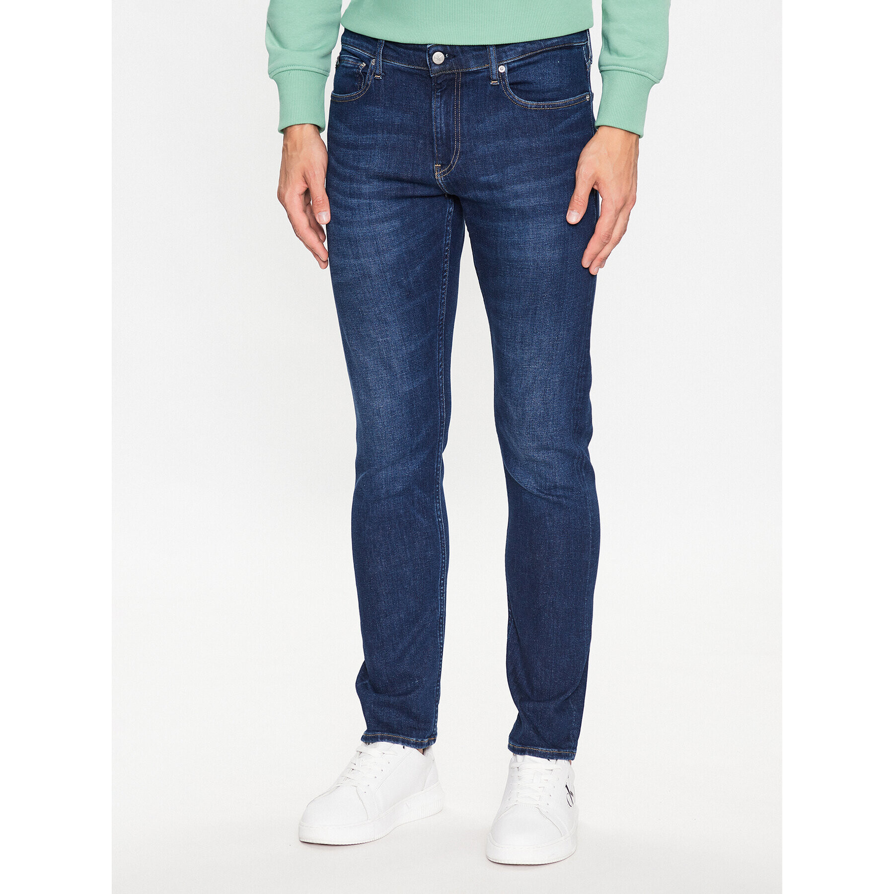 Calvin Klein Jeans Farmer J30J323384 Sötétkék Slim Fit - Pepit.hu