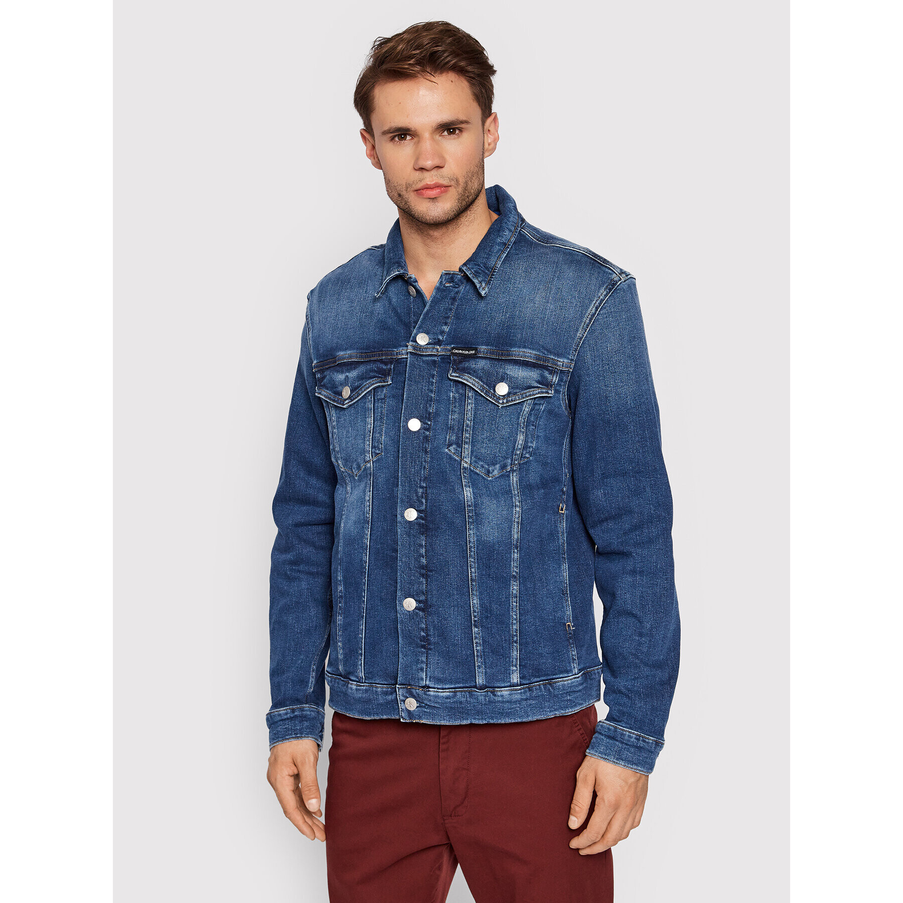 Calvin Klein Jeans Farmer kabát J30J319049 Kék Slim Fit - Pepit.hu