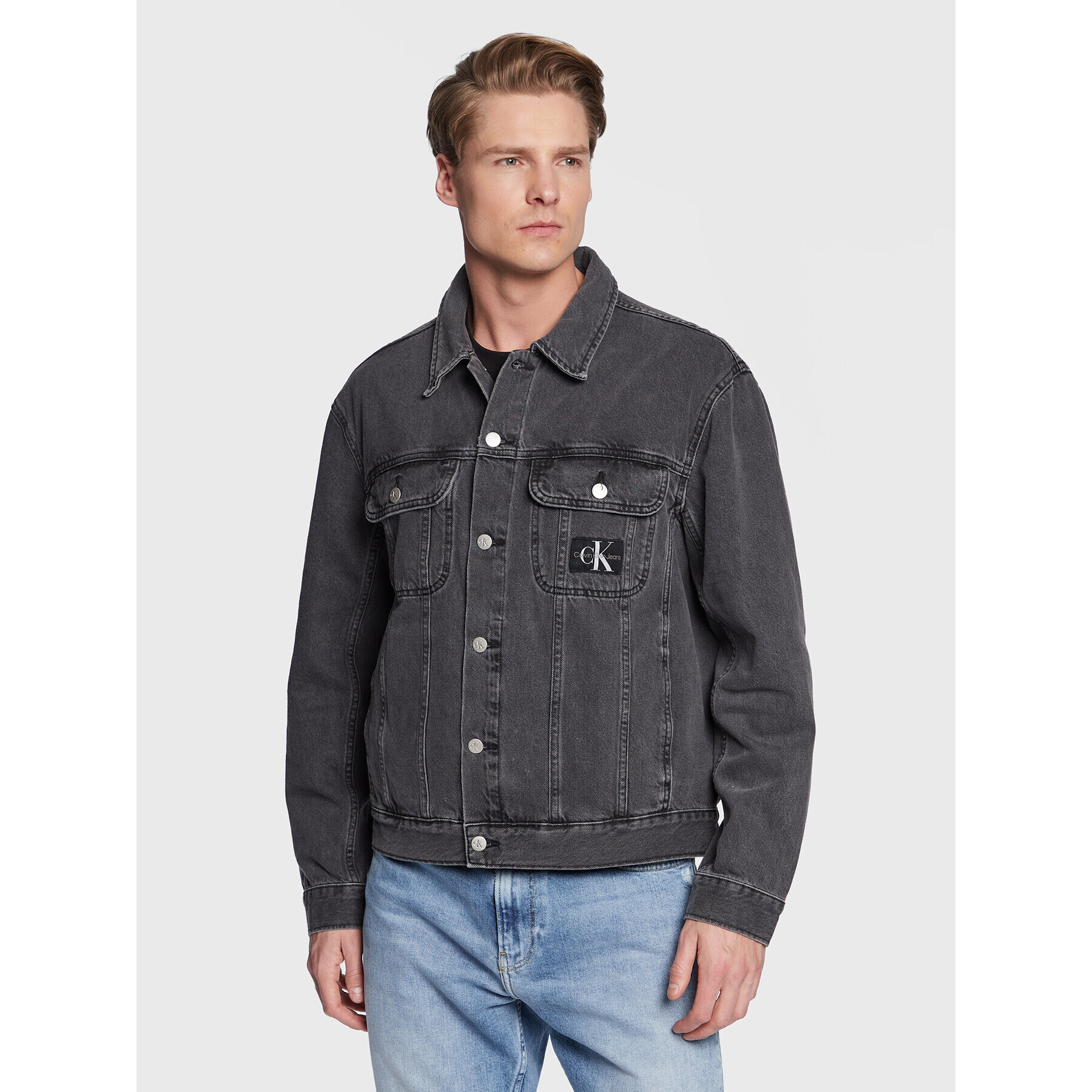 Calvin Klein Jeans Farmer kabát J30J322767 Szürke Regular Fit - Pepit.hu