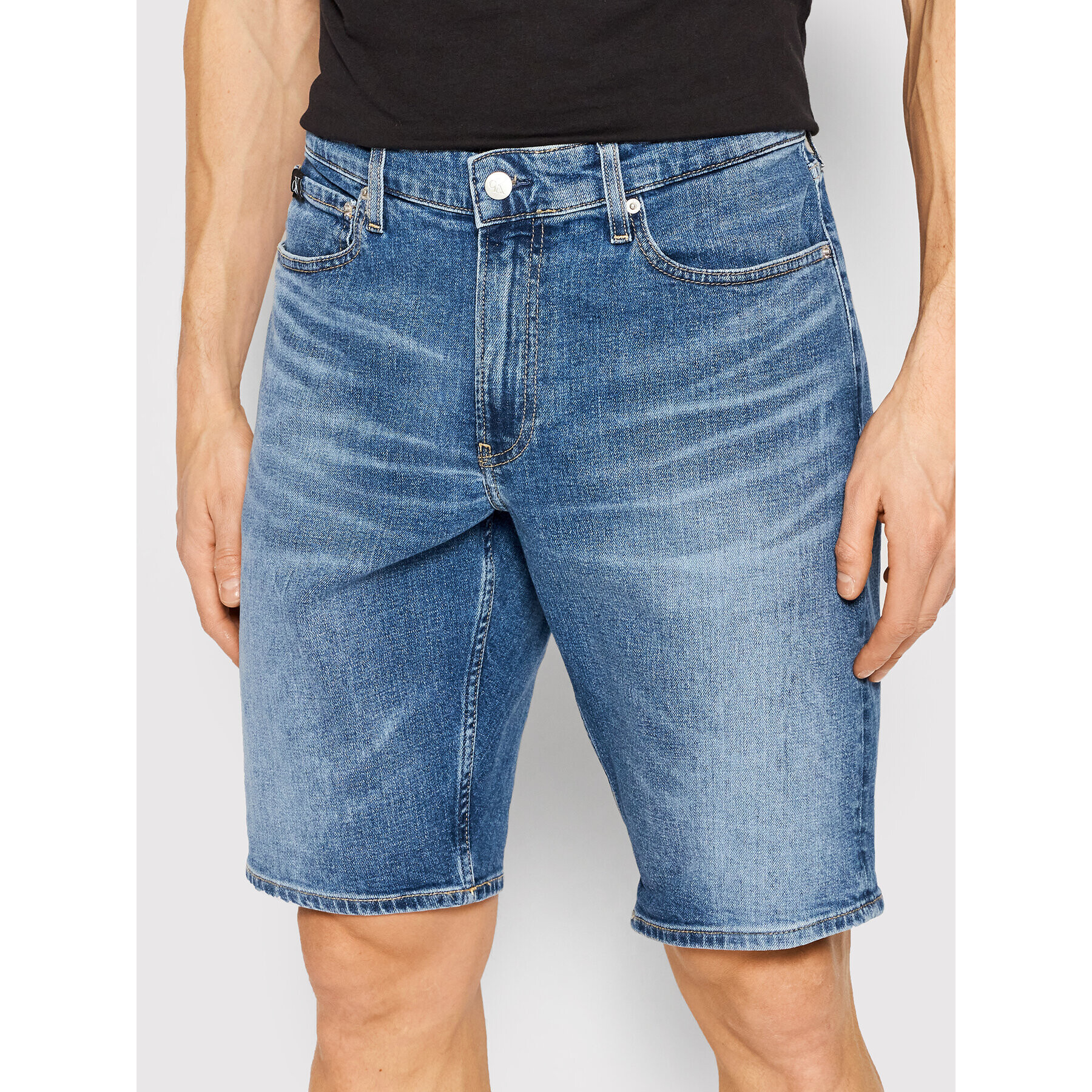 Calvin Klein Jeans Farmer rövidnadrág J30J320533 Kék Regular Fit - Pepit.hu