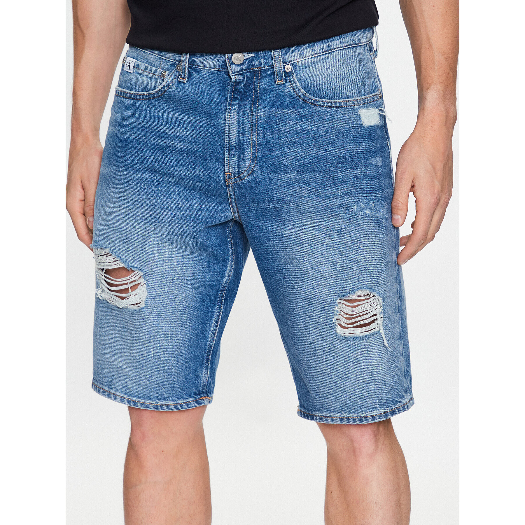 Calvin Klein Jeans Farmer rövidnadrág J30J322791 Kék Regular Fit - Pepit.hu