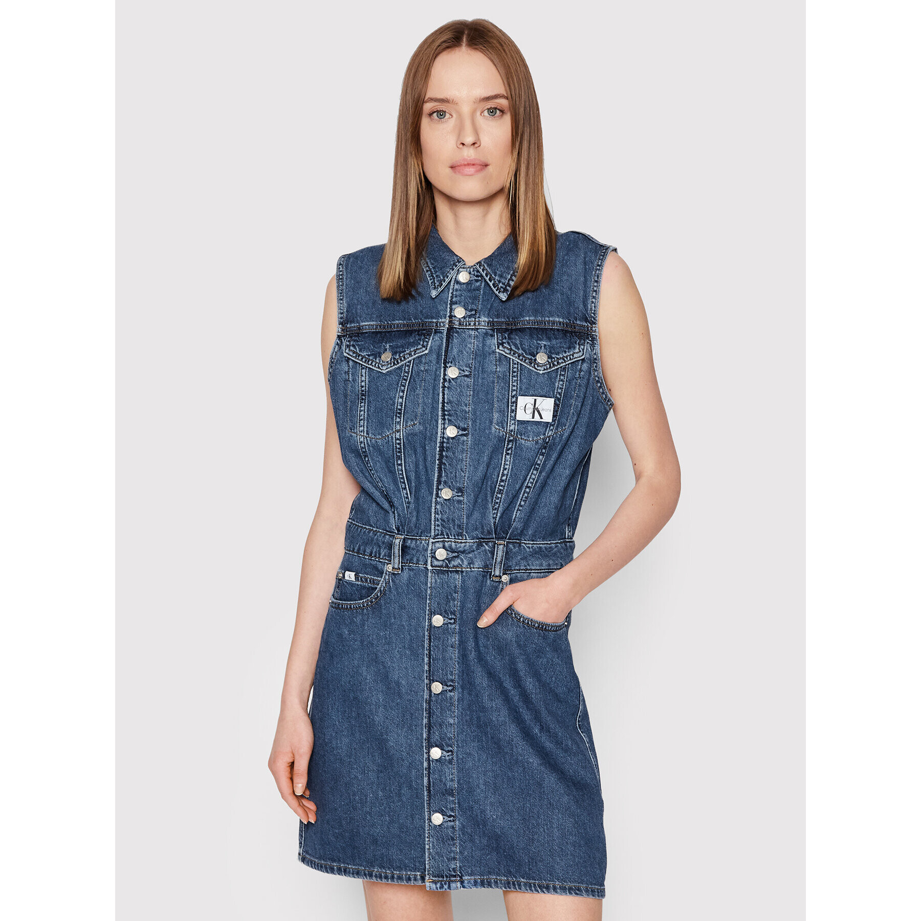 Calvin Klein Jeans Farmer ruha J20J218479 Sötétkék Regular Fit - Pepit.hu