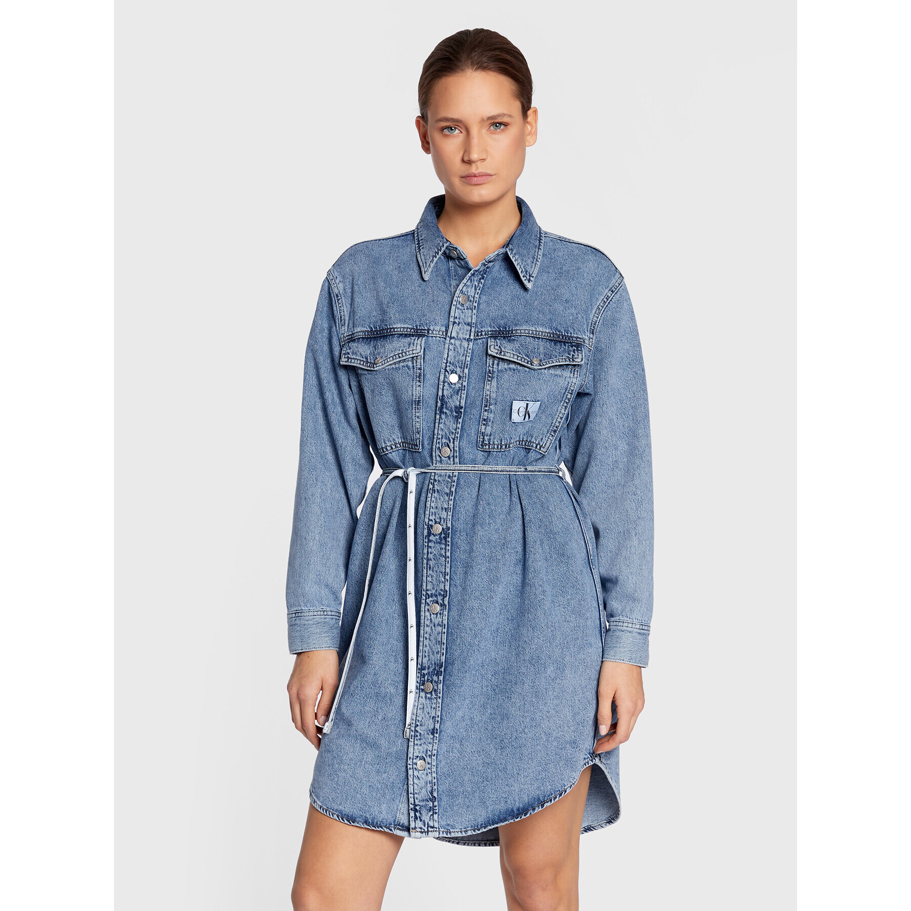 Calvin Klein Jeans Farmer ruha J20J219356 Kék Regular Fit - Pepit.hu