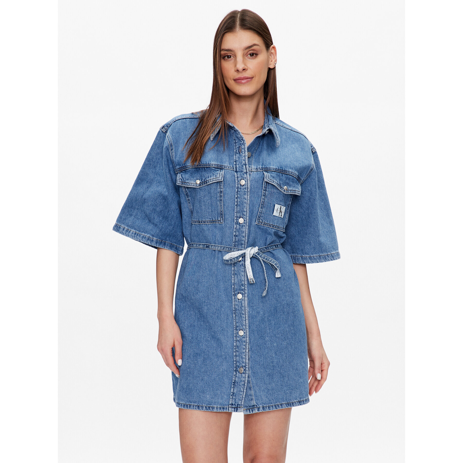 Calvin Klein Jeans Farmer ruha J20J220666 Kék Relaxed Fit - Pepit.hu