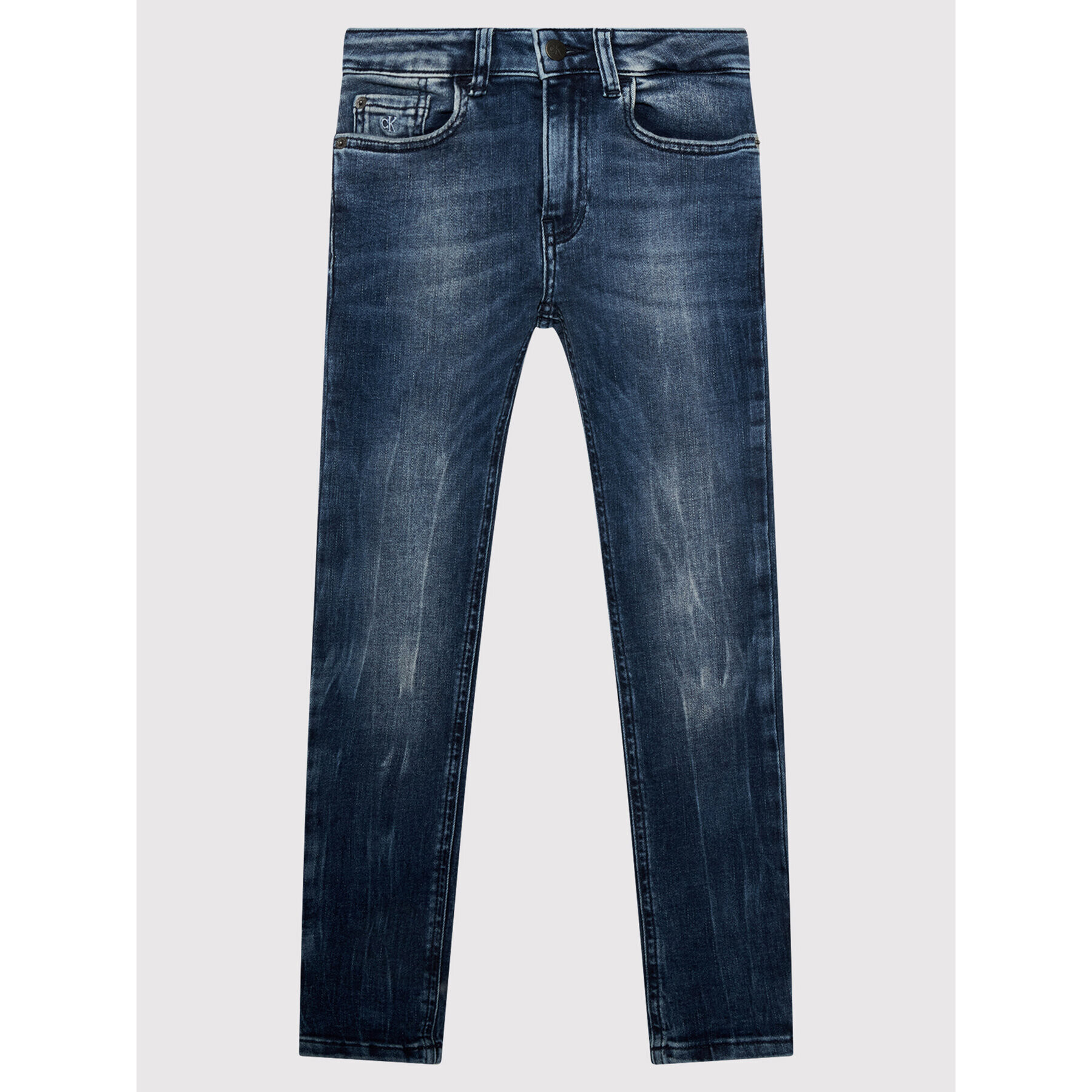 Calvin Klein Jeans Farmer Washed Dark IB0IB00925 Kék Skinny Fit - Pepit.hu