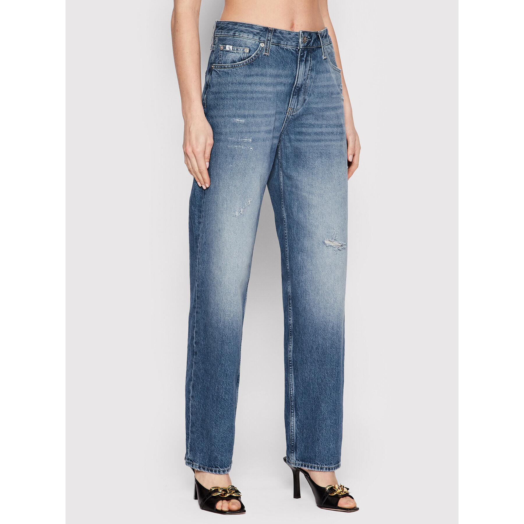 Calvin Klein Jeans Farmer Woven J20J218939 Kék Relaxed Fit - Pepit.hu