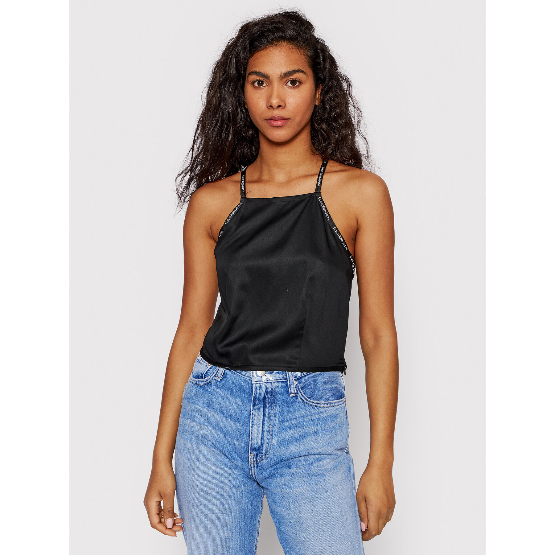 Calvin Klein Jeans Felső J20J218183 Fekete Regular Fit - Pepit.hu