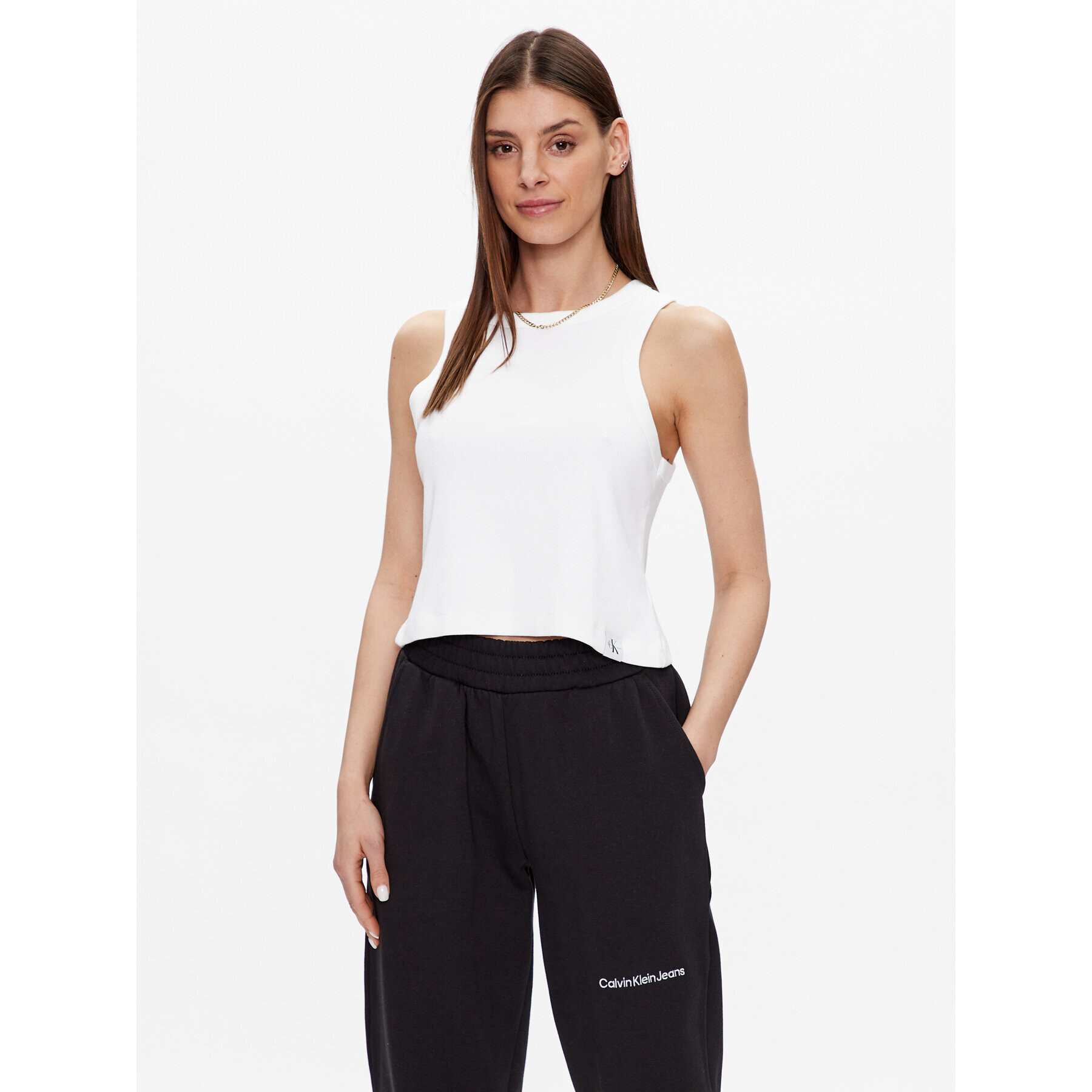 Calvin Klein Jeans Felső J20J221055 Fehér Regular Fit - Pepit.hu