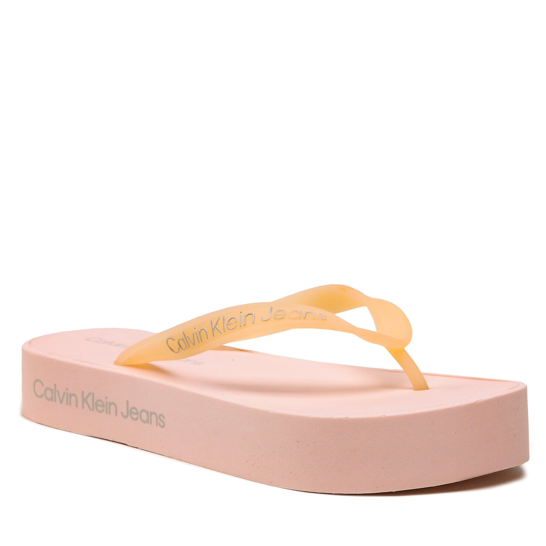 Calvin Klein Jeans Flip-flops Beach Sandal Flatform Logo YW0YW01092 Rózsaszín - Pepit.hu