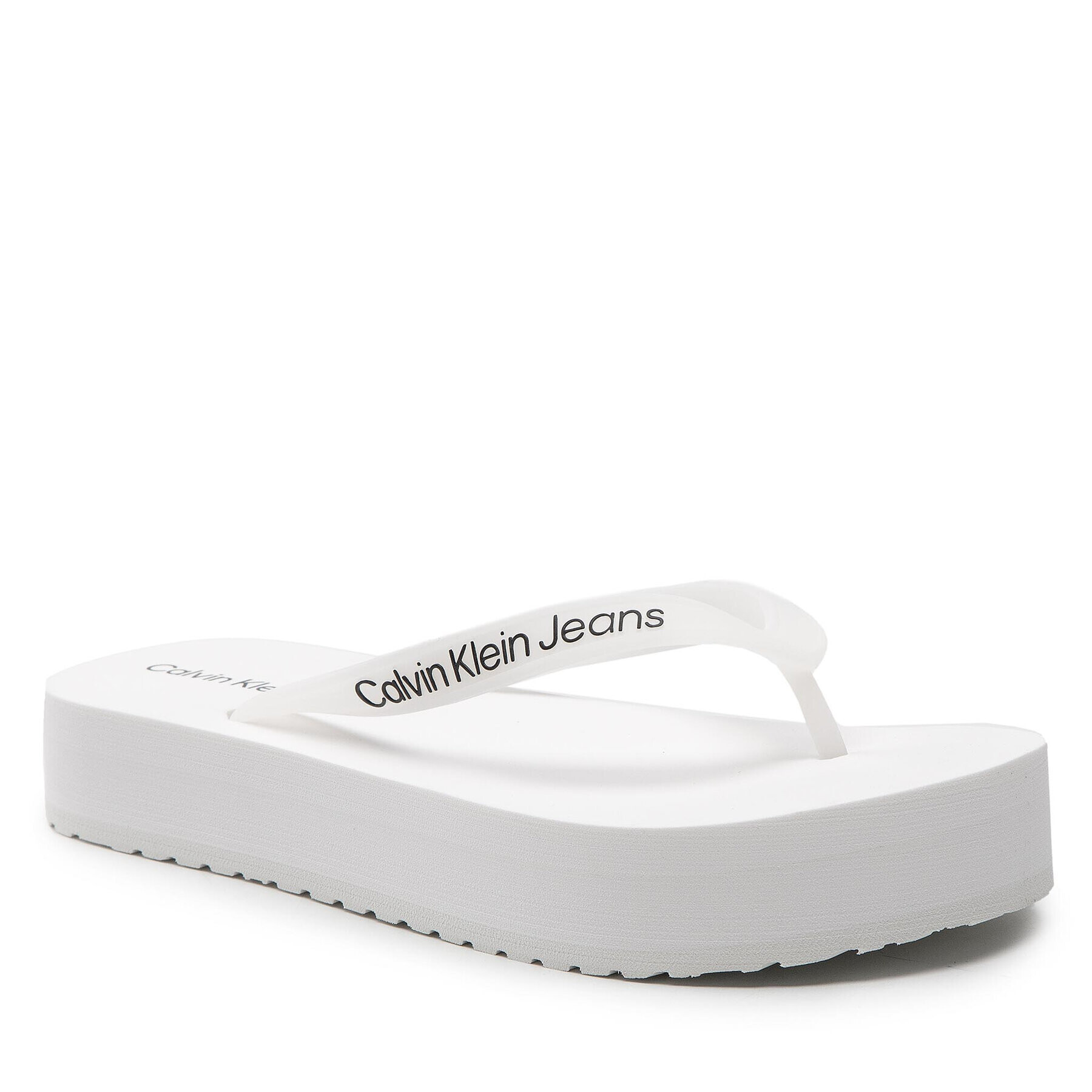 Calvin Klein Jeans Flip-flops Beach Sandal Flatform YW0YW00716 Fehér - Pepit.hu