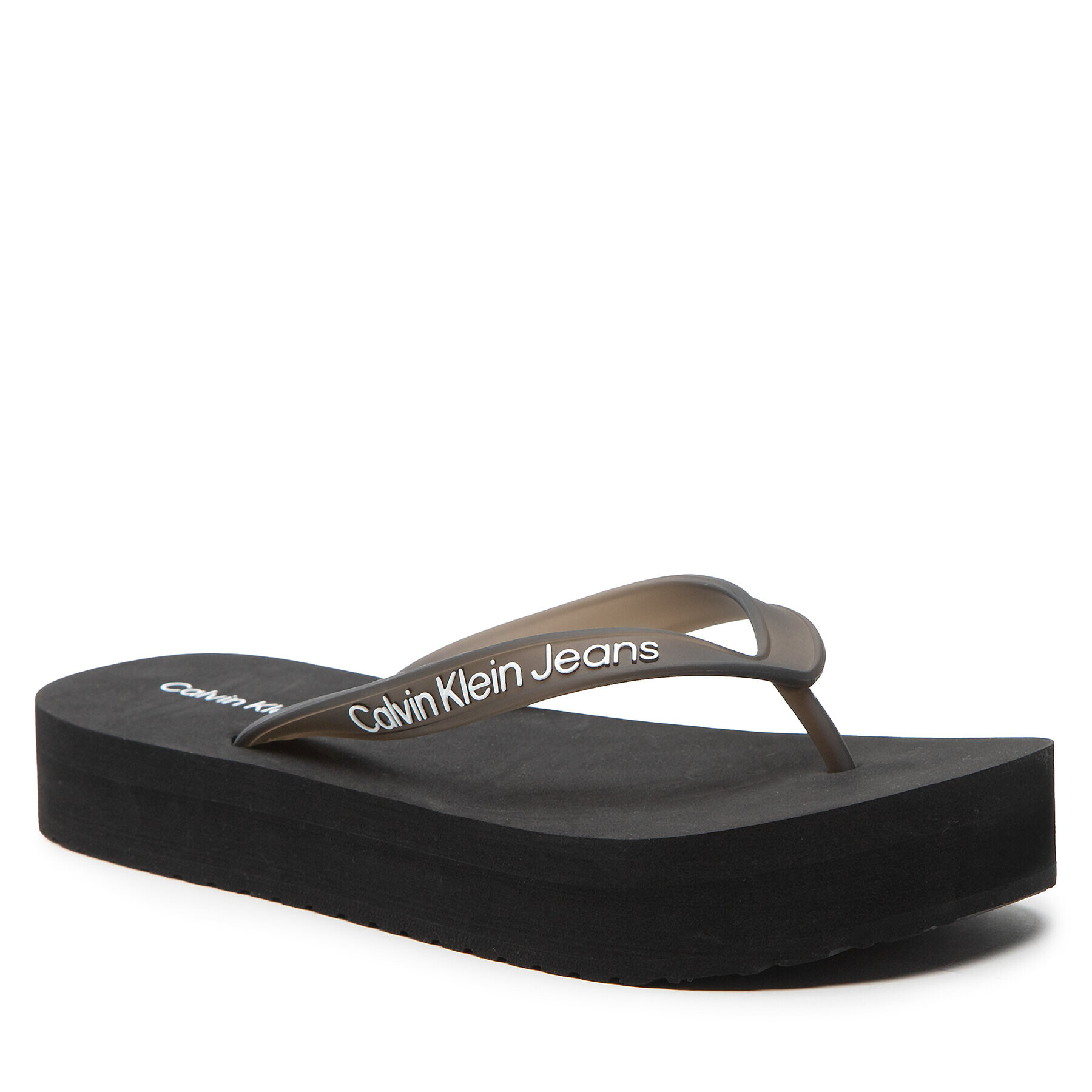 Calvin Klein Jeans Flip-flops Beach Sandal Flatform YW0YW00716 Fekete - Pepit.hu