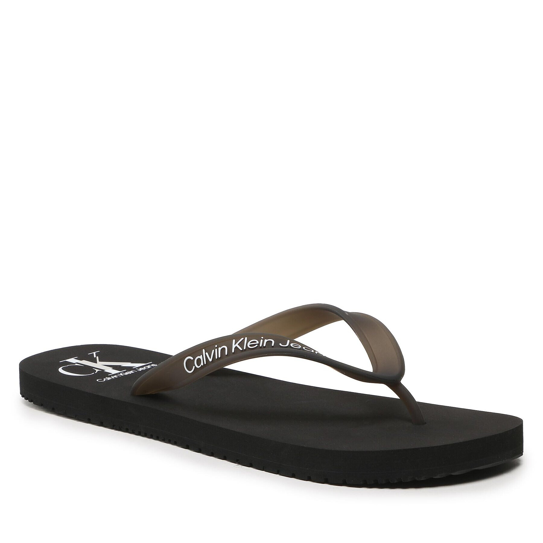 Calvin Klein Jeans Flip-flops Beach Sandal Logo YM0YM00656 Fekete - Pepit.hu