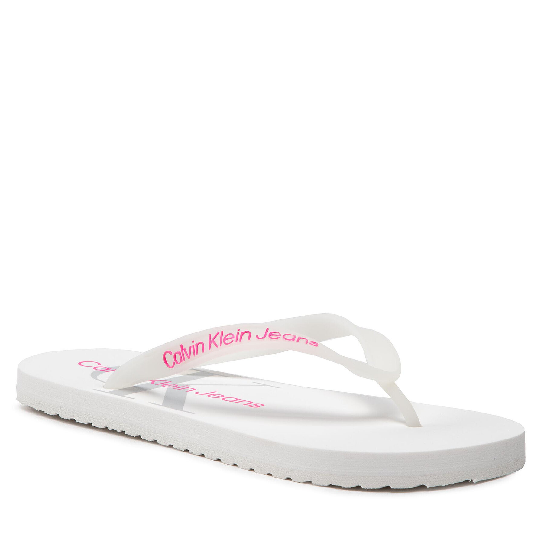 Calvin Klein Jeans Flip-flops Beach Sandal Monogram YW0YW00098 Fehér - Pepit.hu