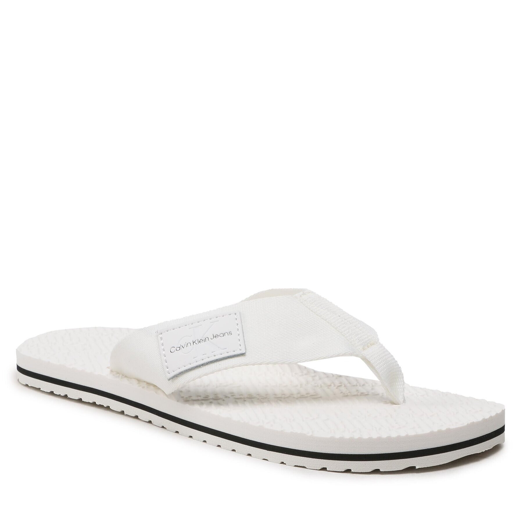 Calvin Klein Jeans Flip-flops Beach Sndal Woven Patch YM0YM00657 Fehér - Pepit.hu