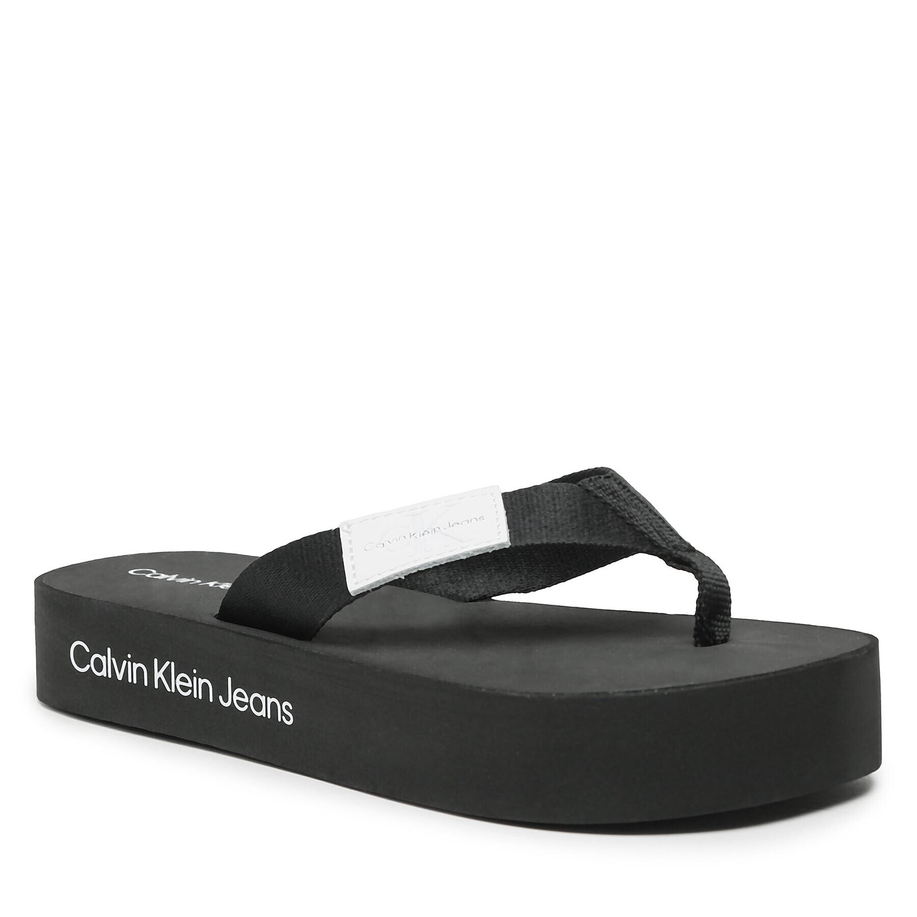 Calvin Klein Jeans Flip-flops Flatform Flipflop YW0YW00993 Fekete - Pepit.hu