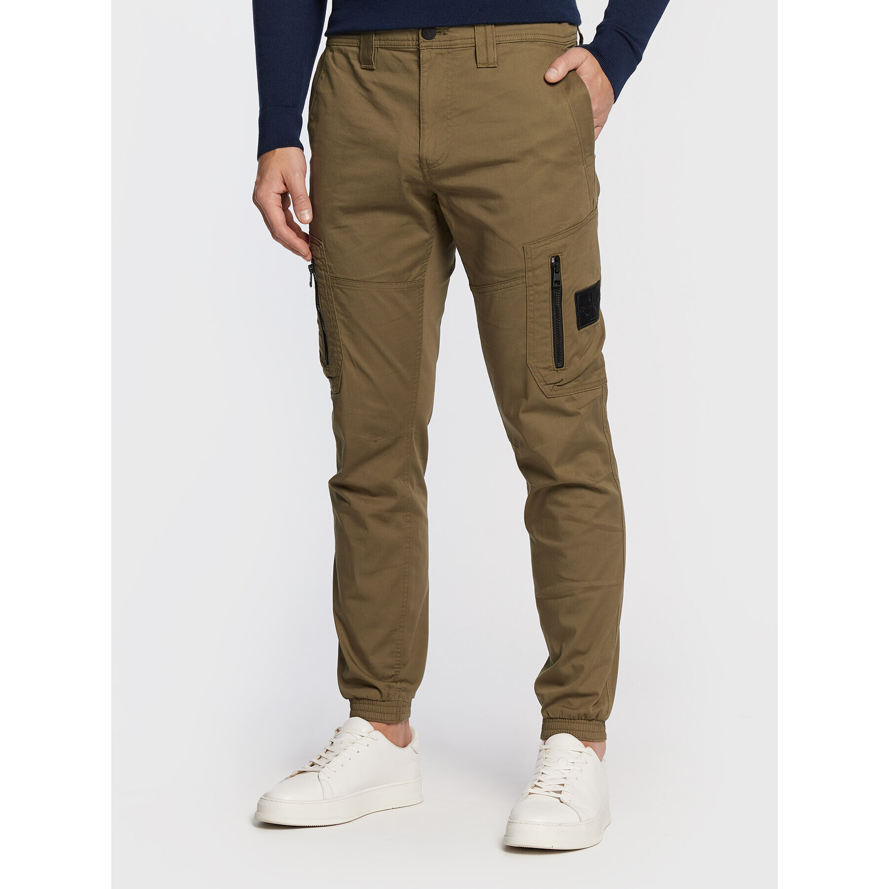 Calvin Klein Jeans Joggers J30J320891 Zöld Skinny Fit - Pepit.hu