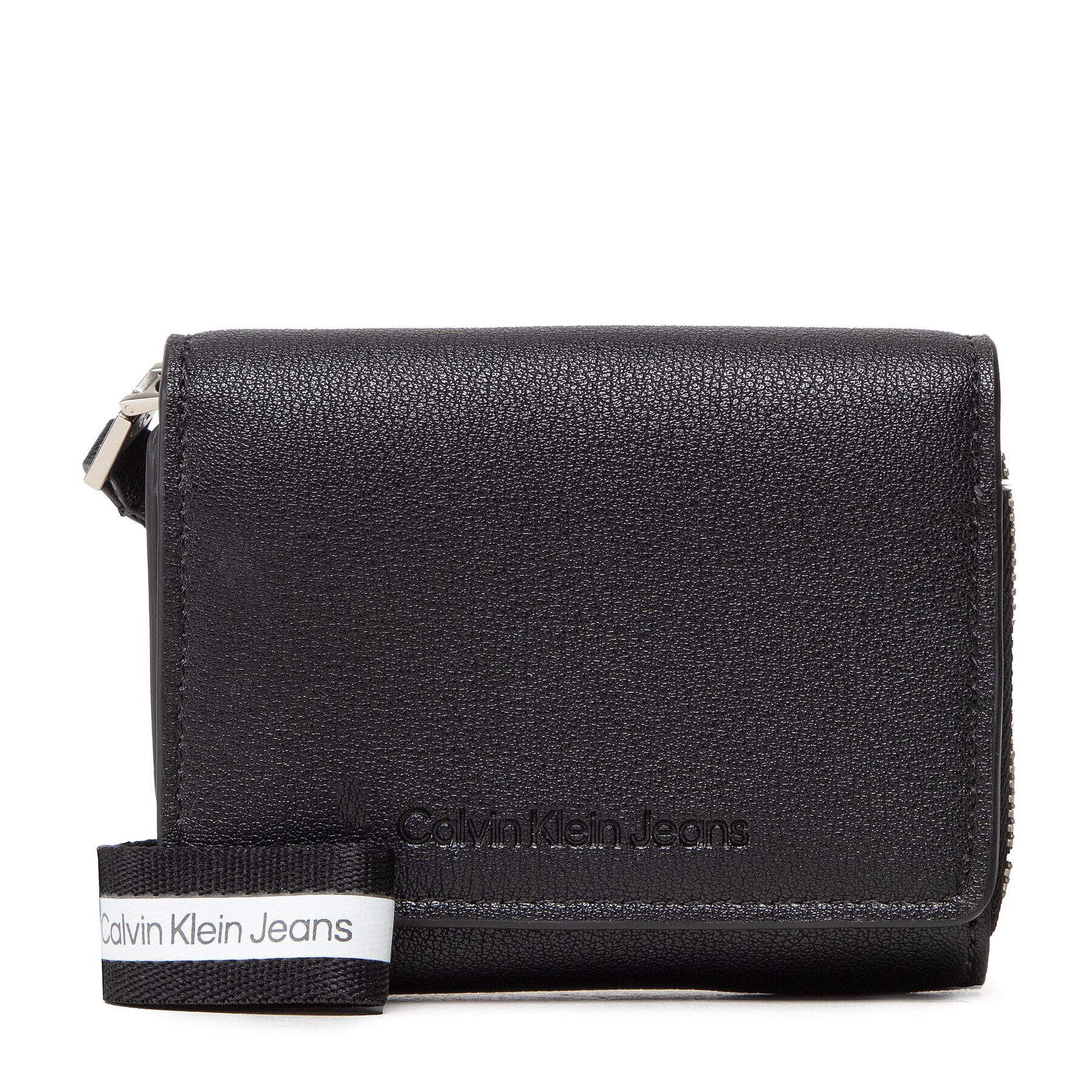 Calvin Klein Jeans Kis női pénztárca Ultralight Wallet W/Wristlet K60K609325 Fekete - Pepit.hu