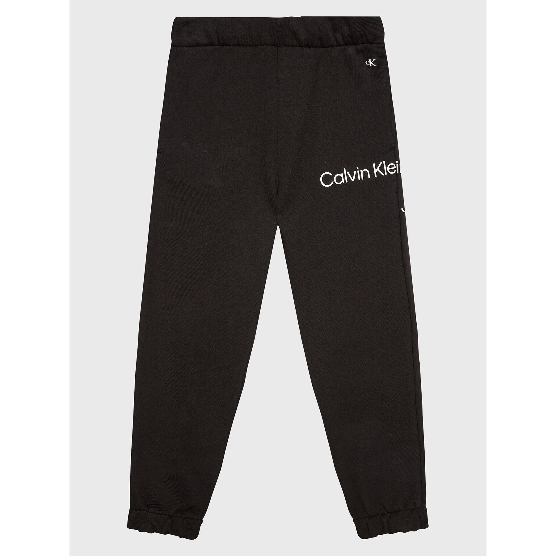 Calvin Klein Jeans Melegítő alsó Disrupted Inst. Logo IU0IU00323 Fekete Regular Fit - Pepit.hu