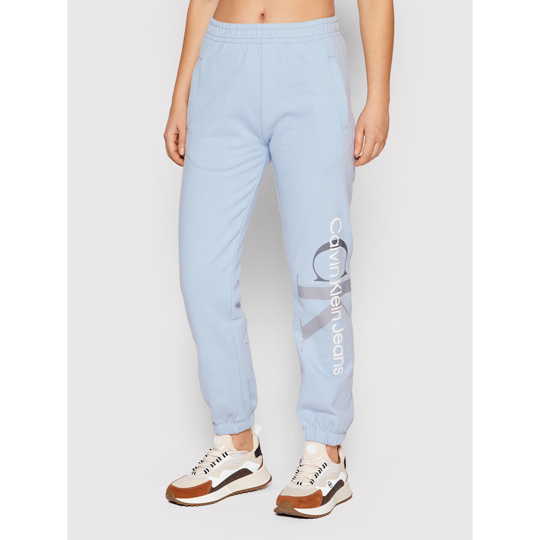 Calvin Klein Jeans Melegítő alsó J20J217786 Kék Regular Fit - Pepit.hu