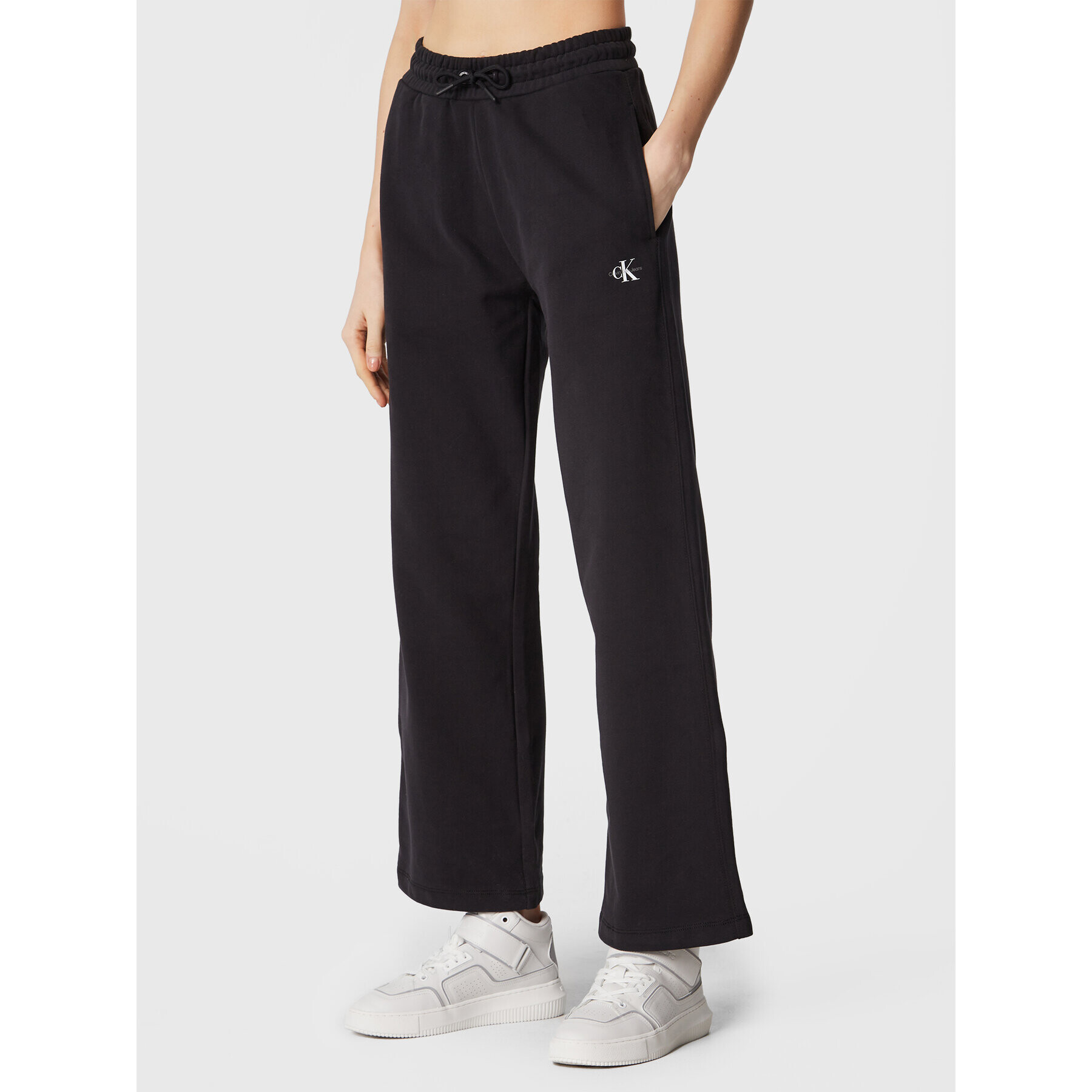 Calvin Klein Jeans Melegítő alsó J20J220261 Fekete Relaxed Fit - Pepit.hu