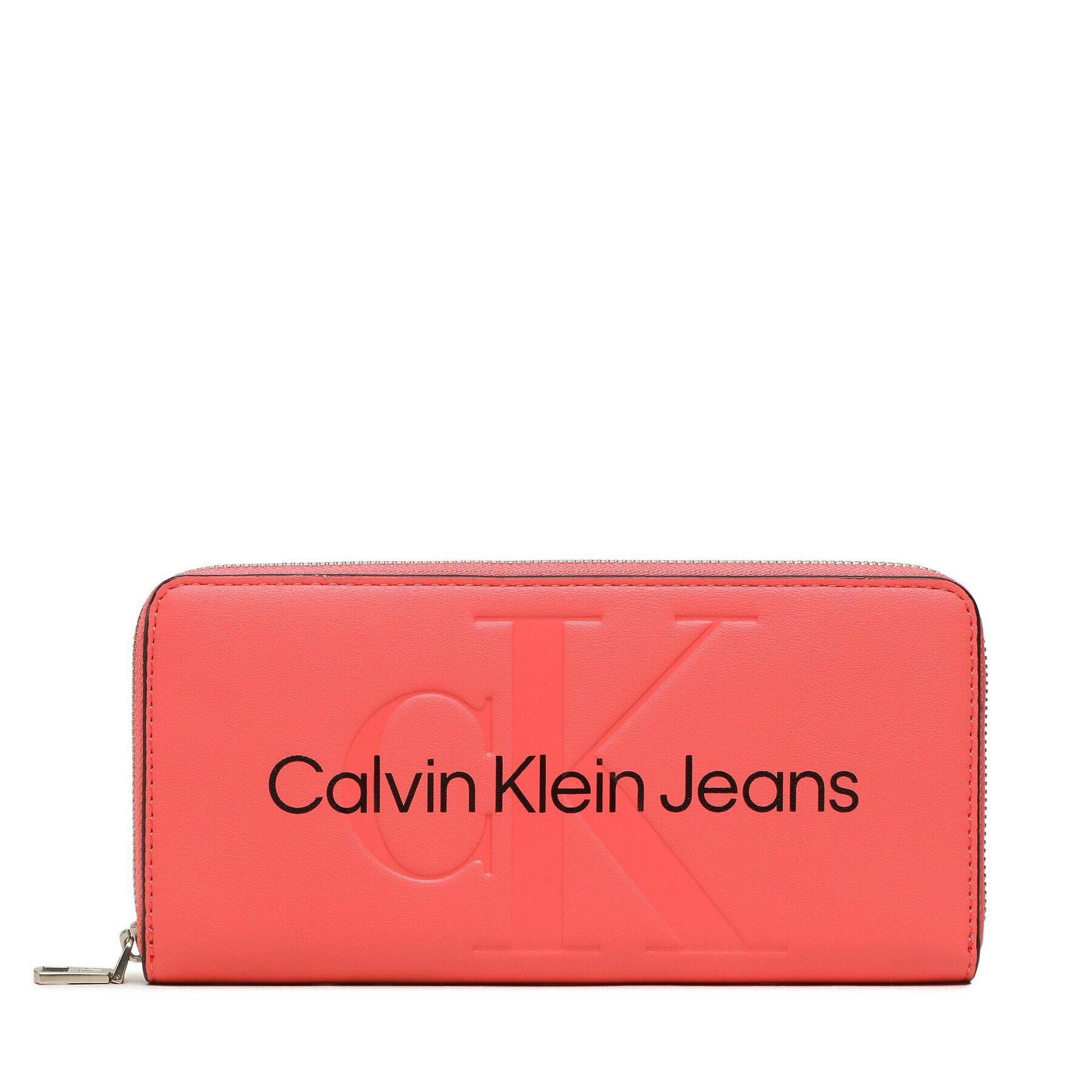 Calvin Klein Jeans Nagy női pénztárca Sculpted Mono Zip Around Mono K60K607634 Koral - Pepit.hu