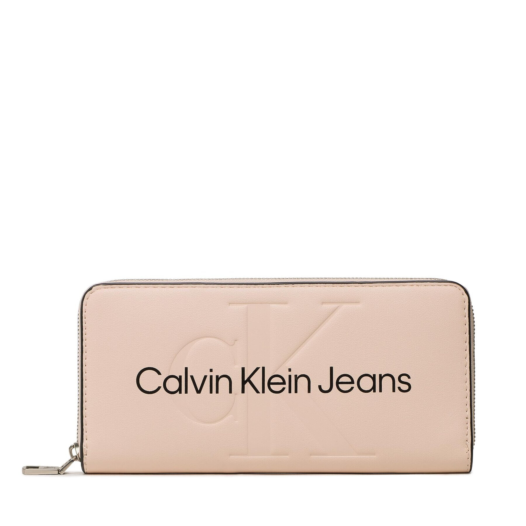 Calvin Klein Jeans Nagy női pénztárca Sculpted Mono Zip Around Mono K60K607634 Rózsaszín - Pepit.hu