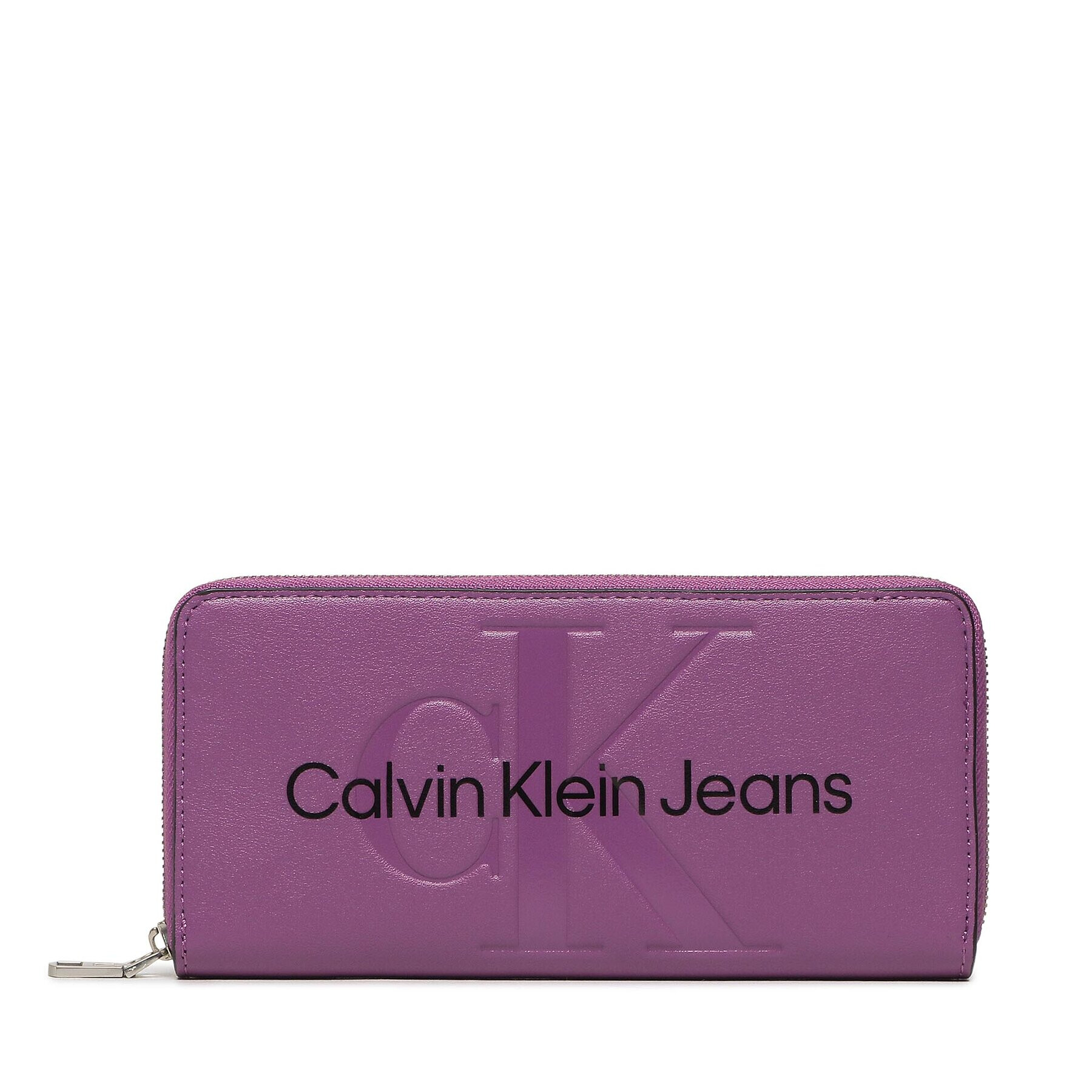 Calvin Klein Jeans Nagy női pénztárca Sculpted Zip Around Mono K60K610358 Lila - Pepit.hu