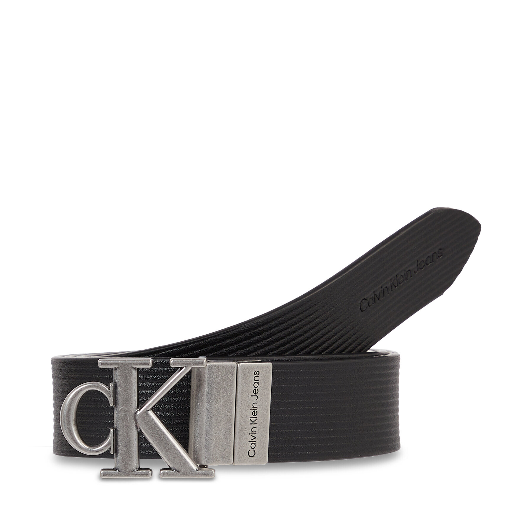 Calvin Klein Jeans Női öv Round Mn/Rev Lthr Text Belt K60K611248 Fekete - Pepit.hu