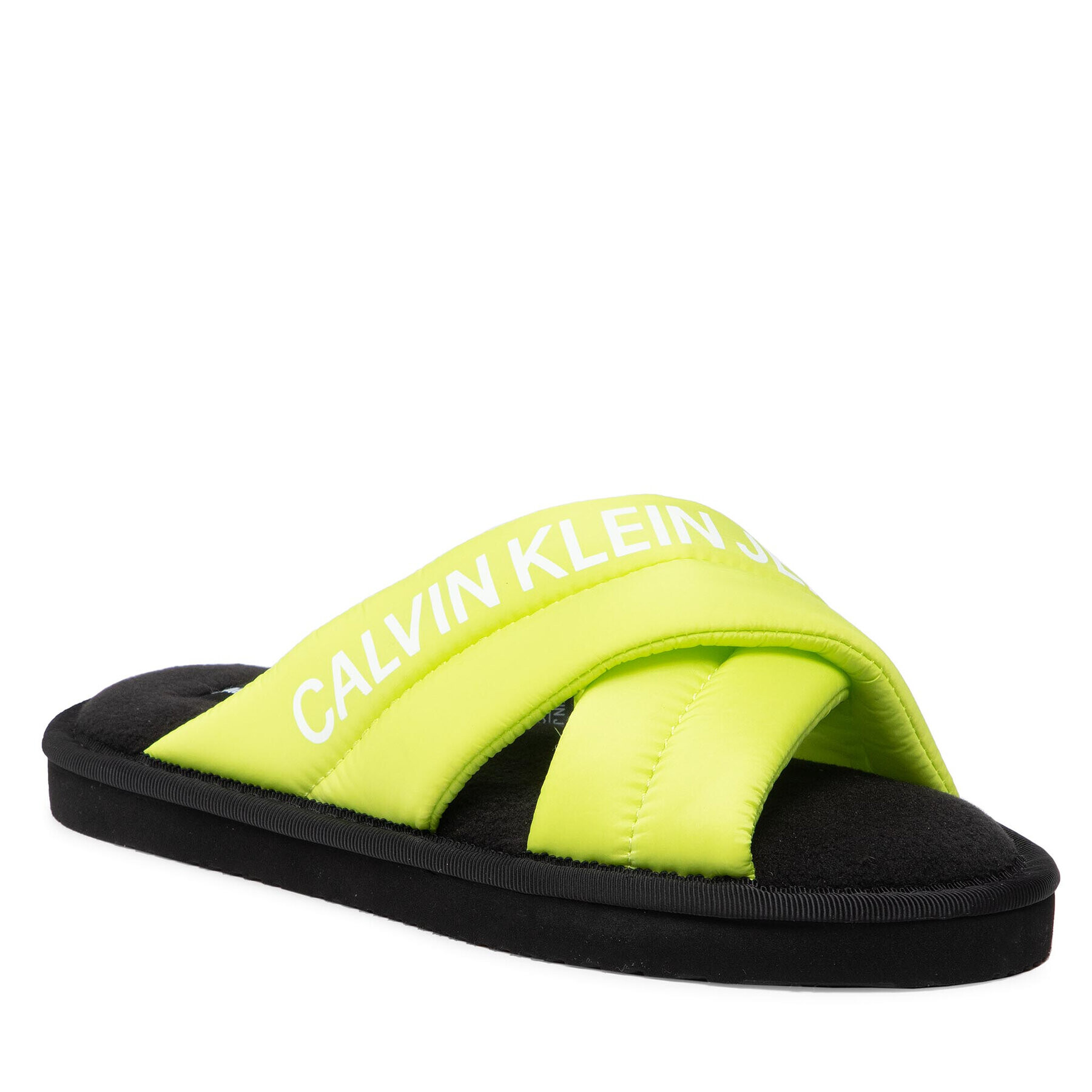 Calvin Klein Jeans Papucs Home Criss Cross Slipper YW0YW00477 Zöld - Pepit.hu