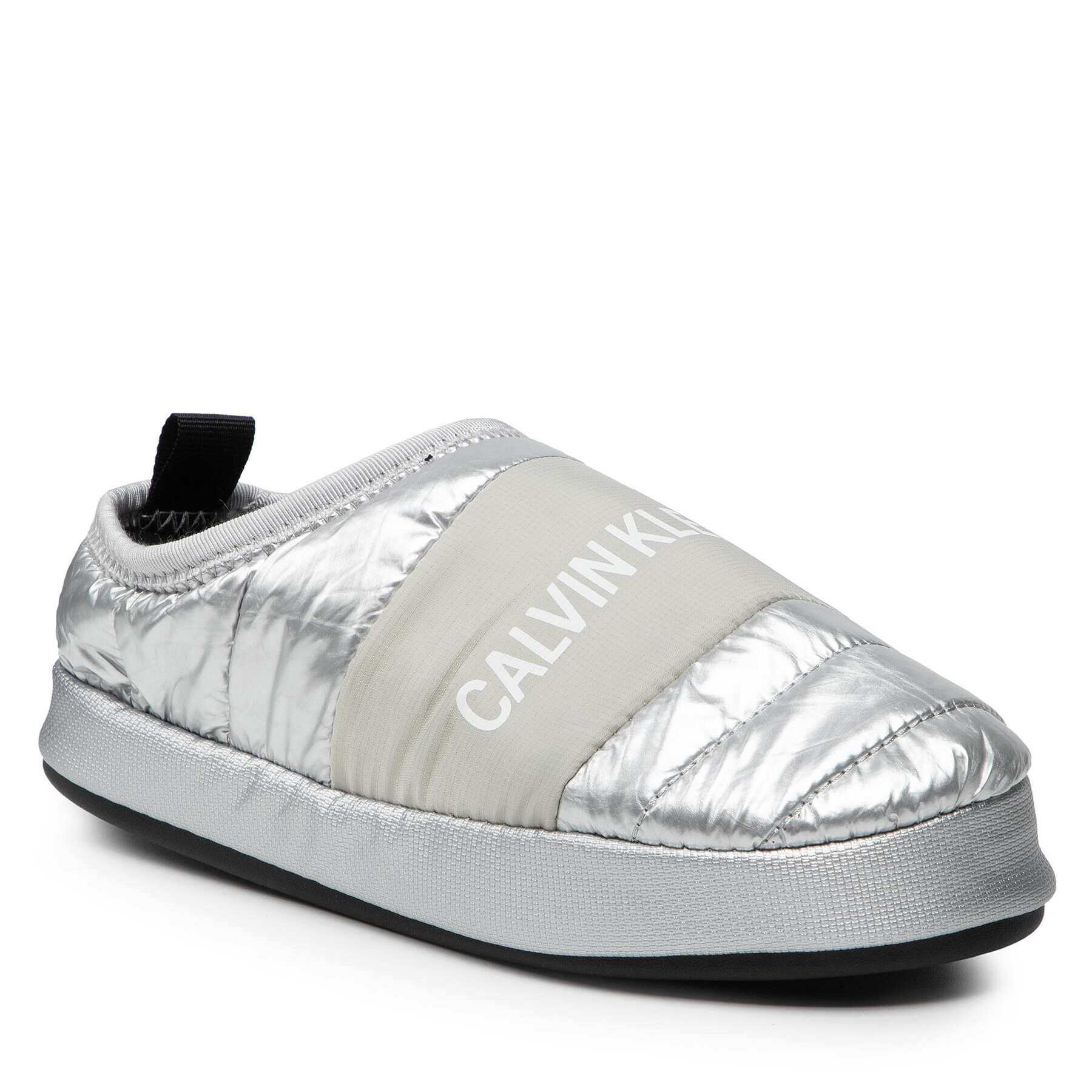 Calvin Klein Jeans Papucs Home Shoe Slipper YW0YW00479 Ezüst - Pepit.hu