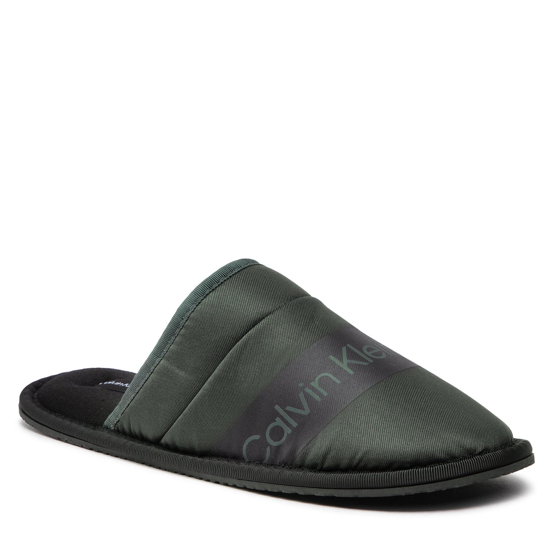 Calvin Klein Jeans Papucs Home Slide YM0YM00528 Khaki - Pepit.hu