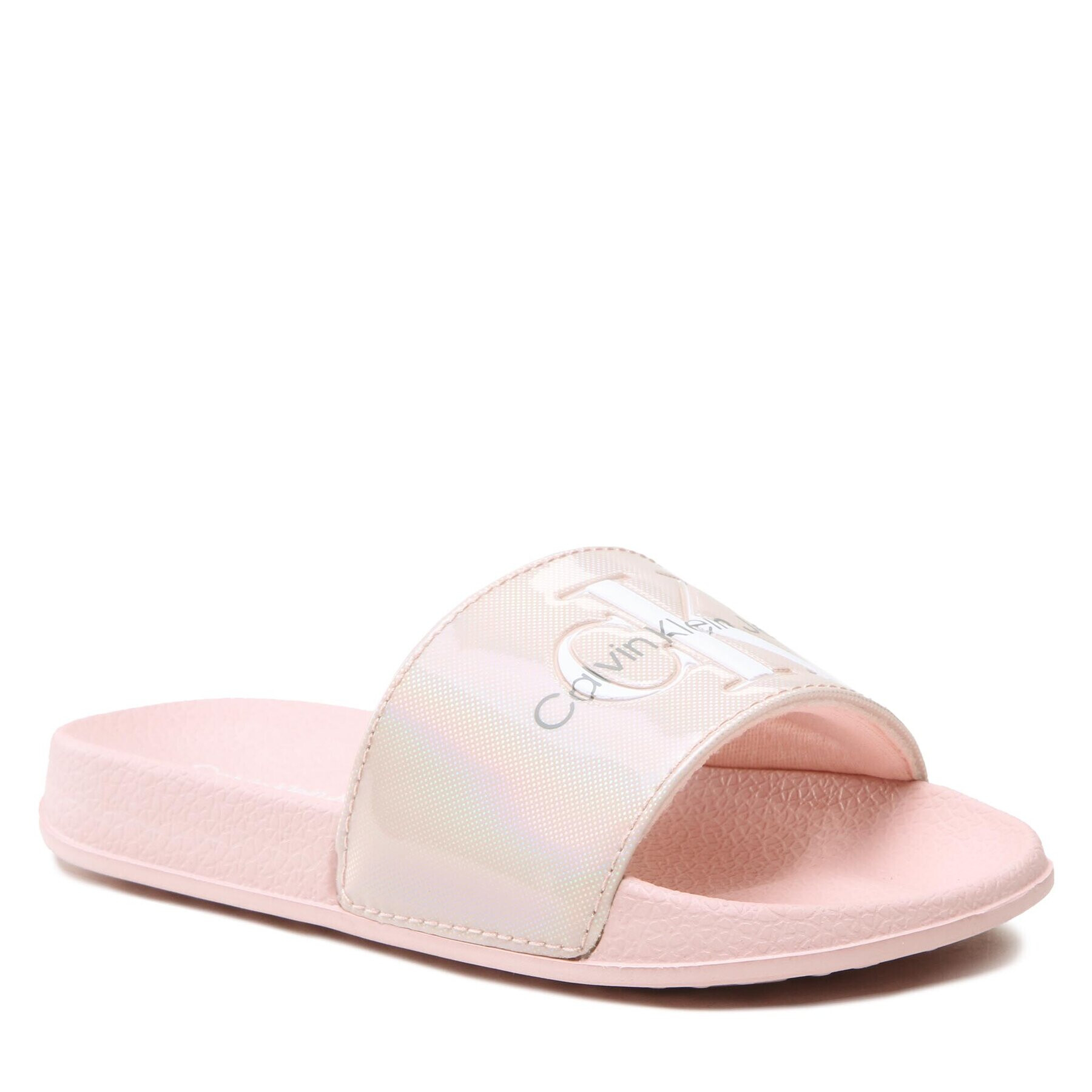 Calvin Klein Jeans Papucs Logo Print Pool Slide V3A0-80529-1601 Rózsaszín - Pepit.hu