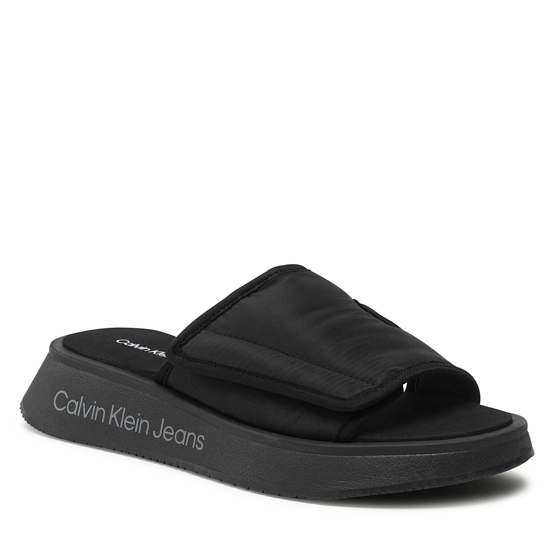 Calvin Klein Jeans Papucs Prefresato Sandal Softny YW0YW00968 Fekete - Pepit.hu