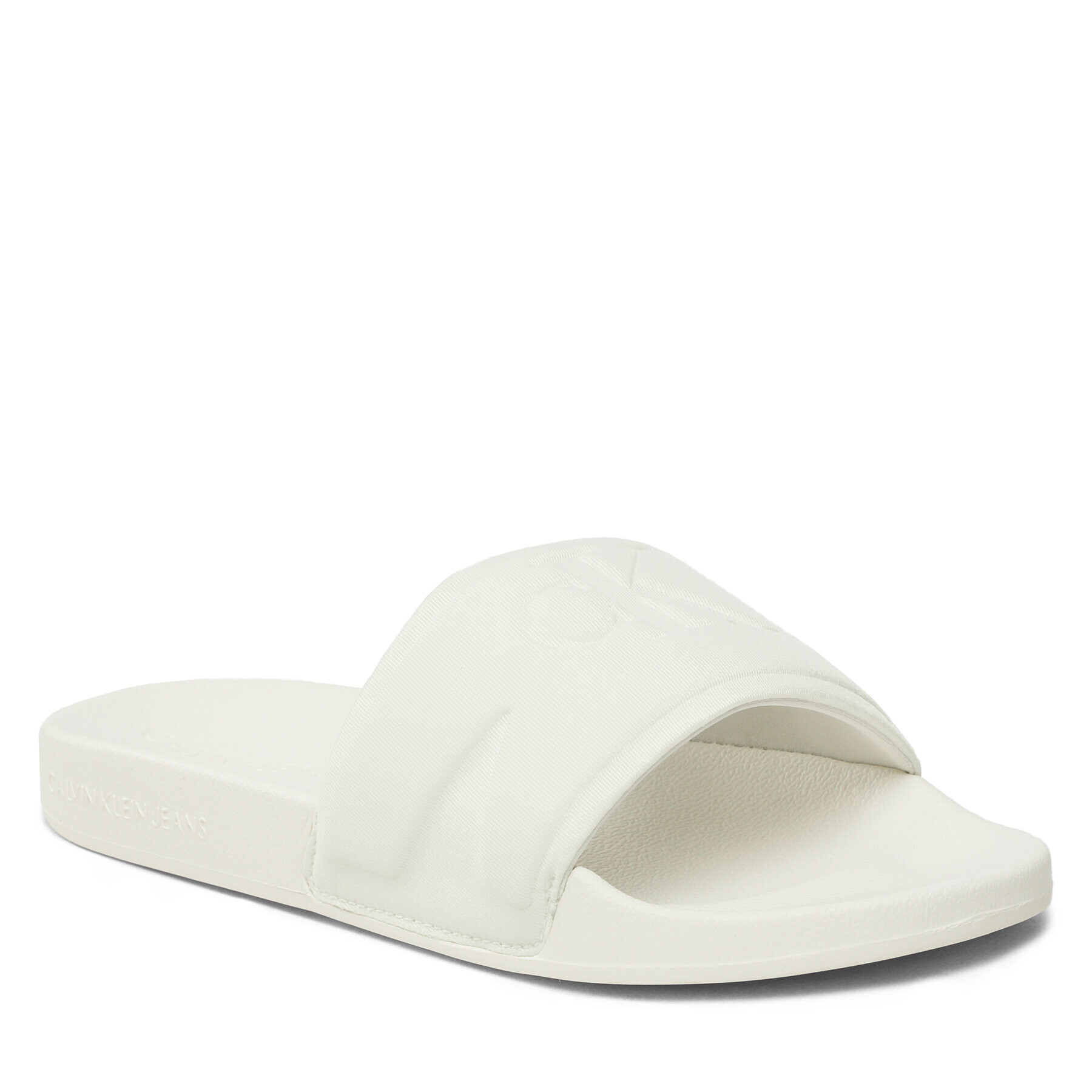 Calvin Klein Jeans Papucs Slide High/Low Frequency Wn YW0YW00999 Fehér - Pepit.hu