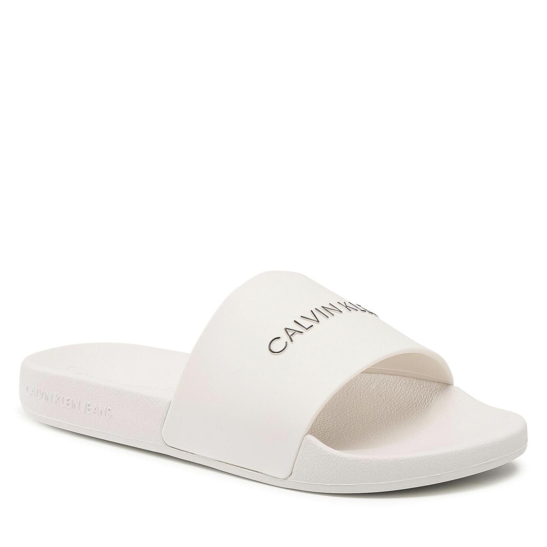 Calvin Klein Jeans Papucs Slide Institutional Ck Tpu YW0YW00104 Bézs - Pepit.hu