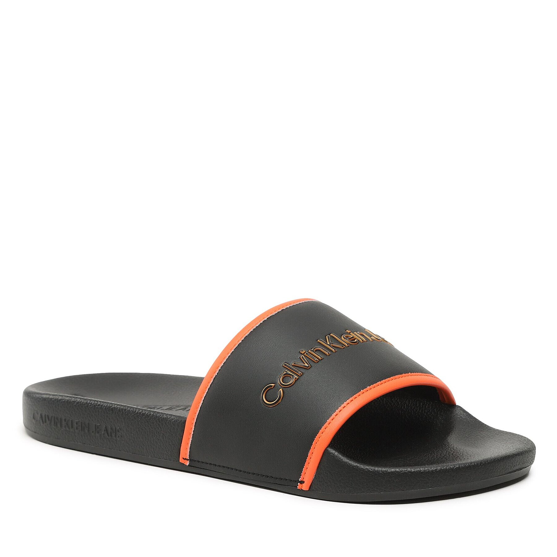 Calvin Klein Jeans Papucs Slide Institutional YM0YM00360 Fekete - Pepit.hu